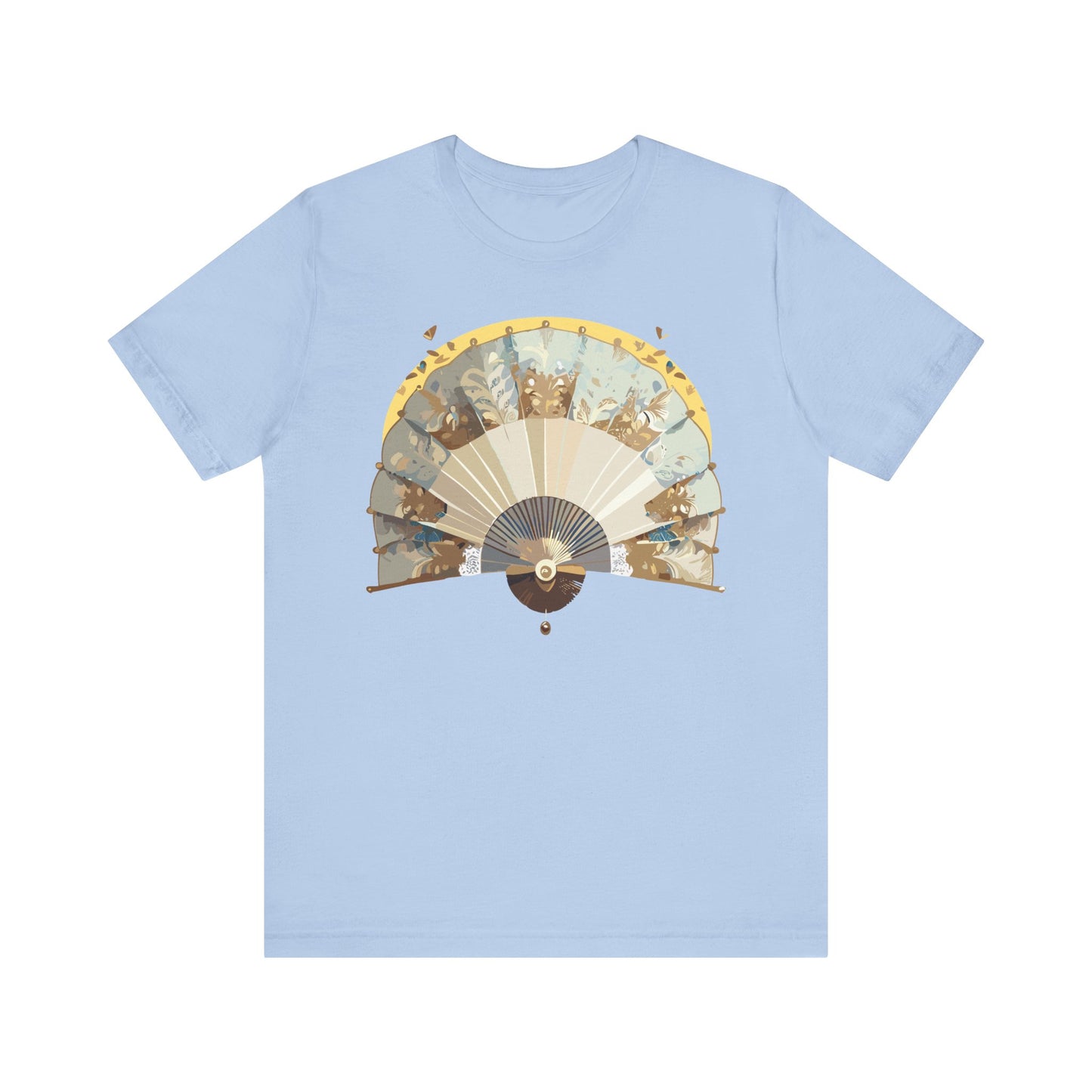 Fan shirt, Shirt with Fan, Tee Shirt with Gold Blower