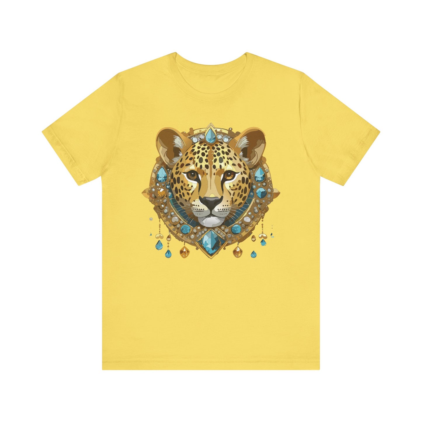 Animal Shirt, Shirt with Animal, Tee Shirt with Gold Animal Medal, Shirt with Antique Animal Medallion