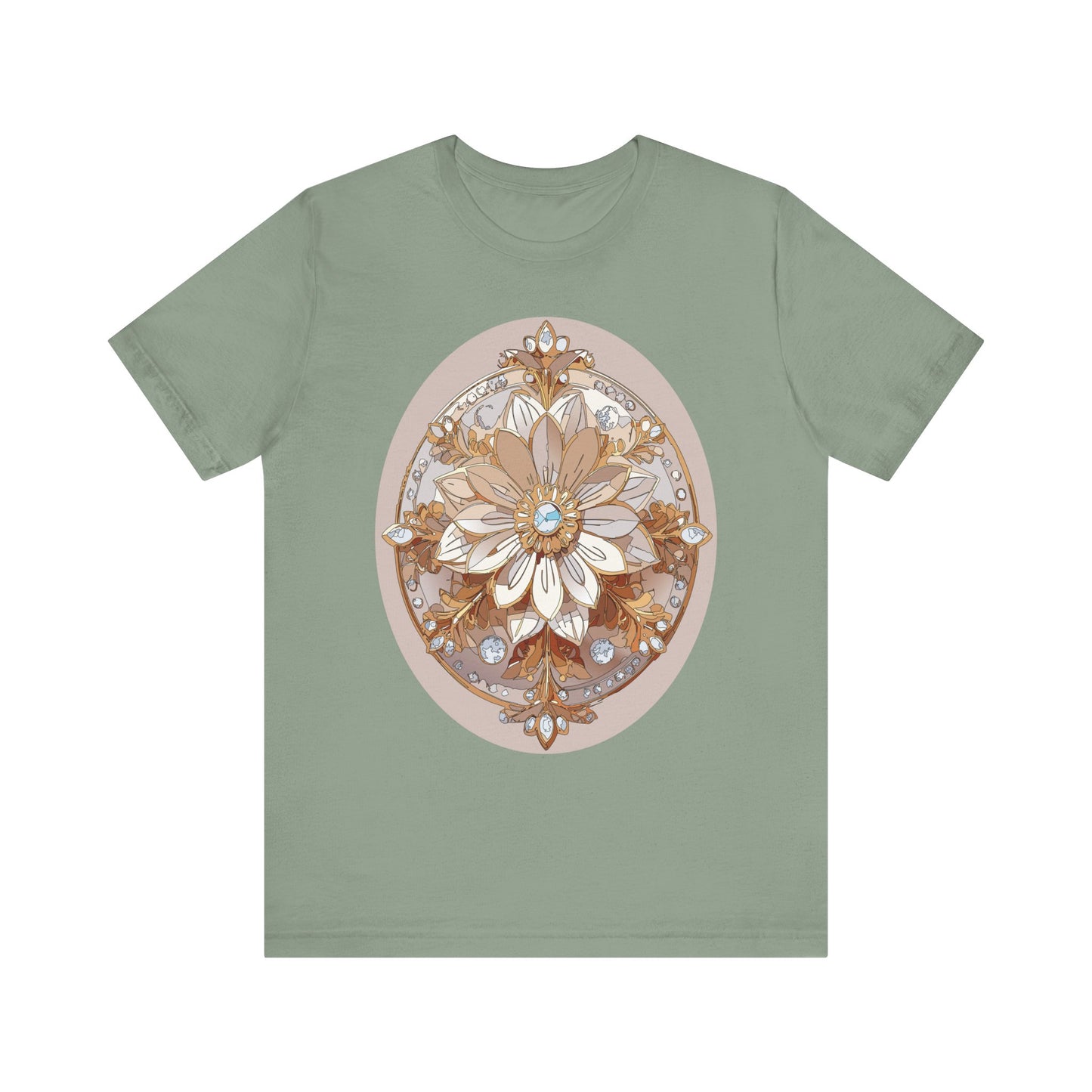 Floral Shirt, Flower Shirt, Tee Shirt with Antique Flower