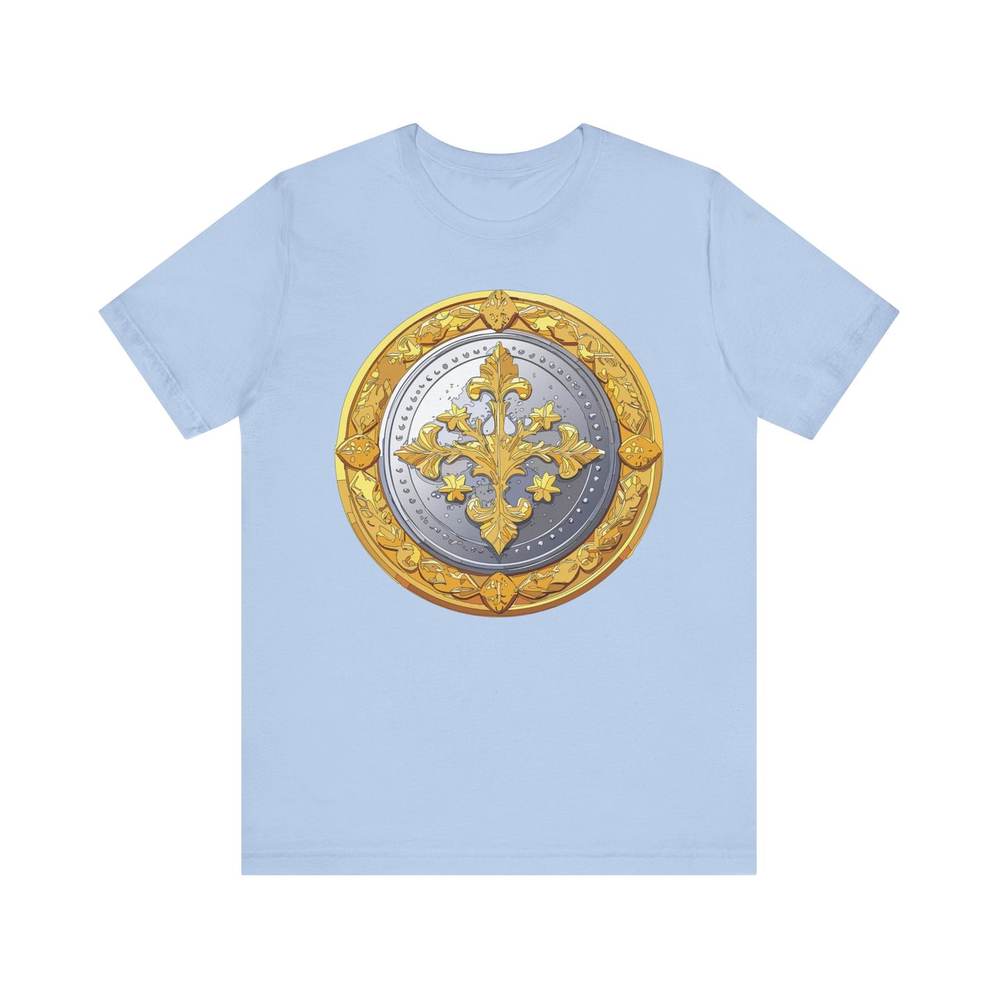 Coin Shirt, Shirt with Coin, Tee Shirt with Gold Coin, Shirt with Antique Coin