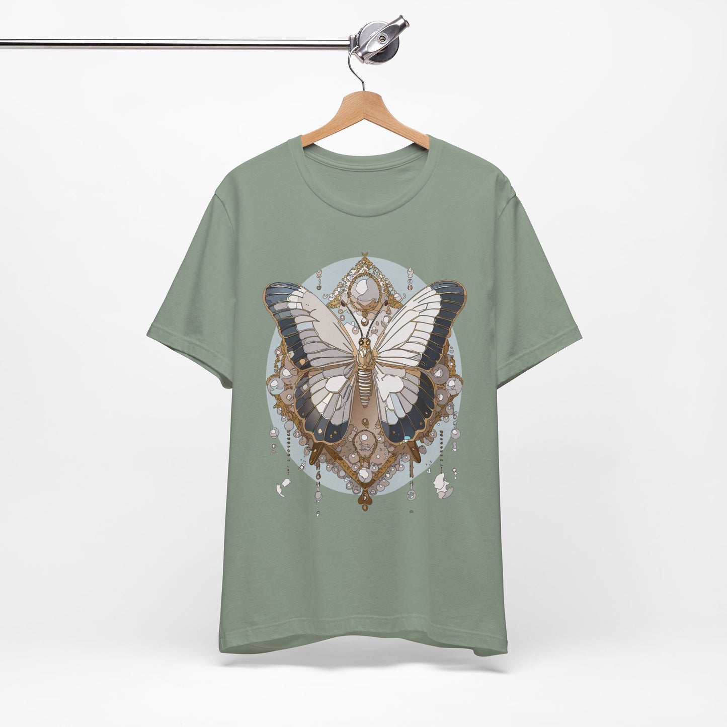Butterfly Shirt, Shirt with Butterfly, Tee Shirt with Antique Butterfly