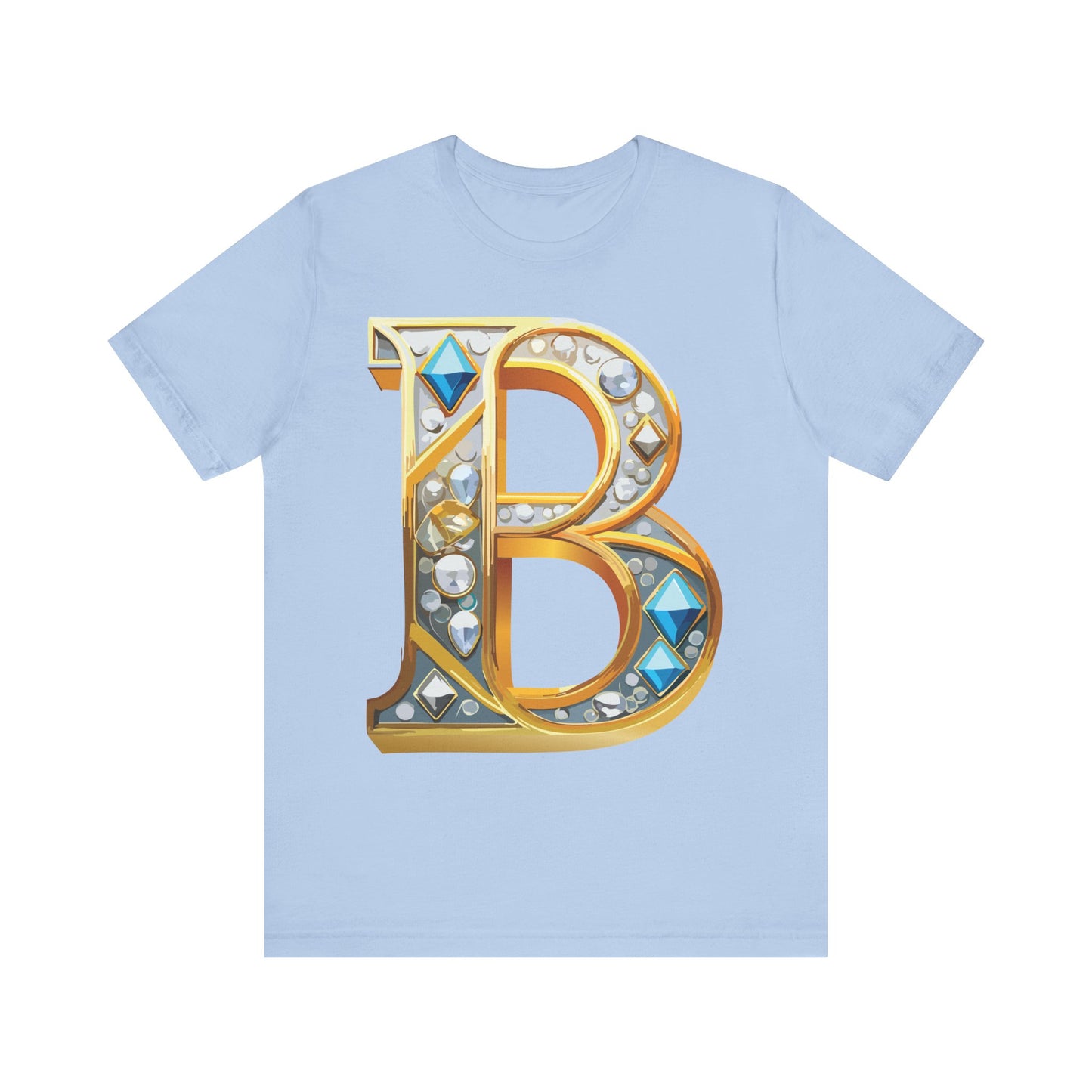 Letter Shirt, Shirt with Letters, Tee Shirt with Gold Letter, Shirt with Antique Letters