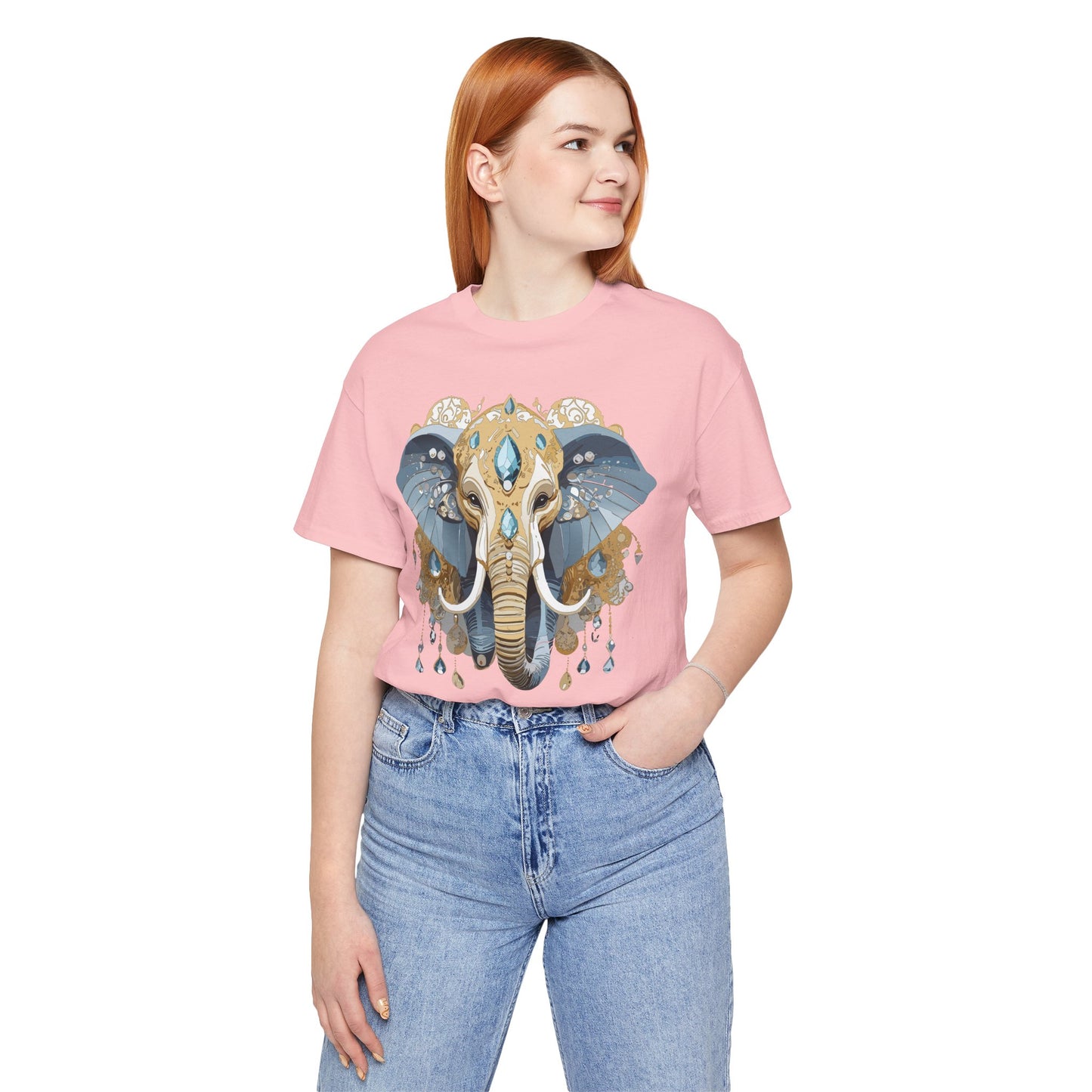 Animal Shirt, Shirt with Animal, Tee Shirt with Gold Animal Medal, Shirt with Antique Animal Medallion