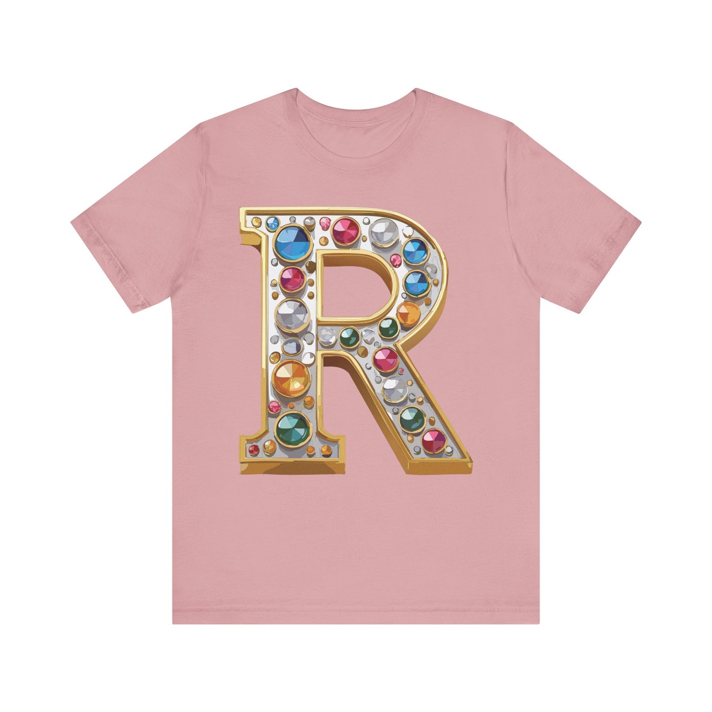 Letter Shirt, Shirt with Letters, Tee Shirt with Gold Letter, Shirt with Antique Letters
