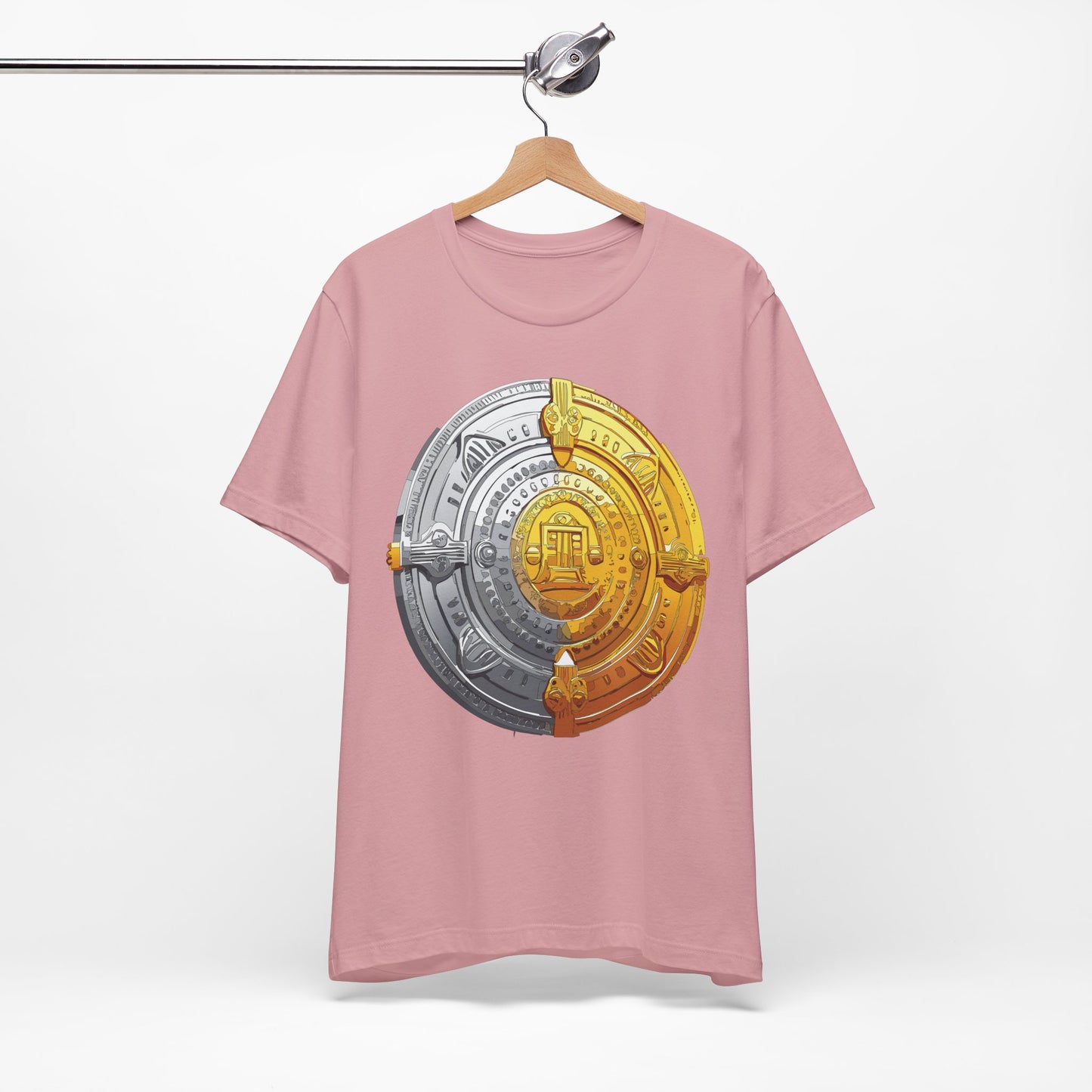 Coin Shirt, Shirt with Coin, Tee Shirt with Gold Coin, Shirt with Antique Coin