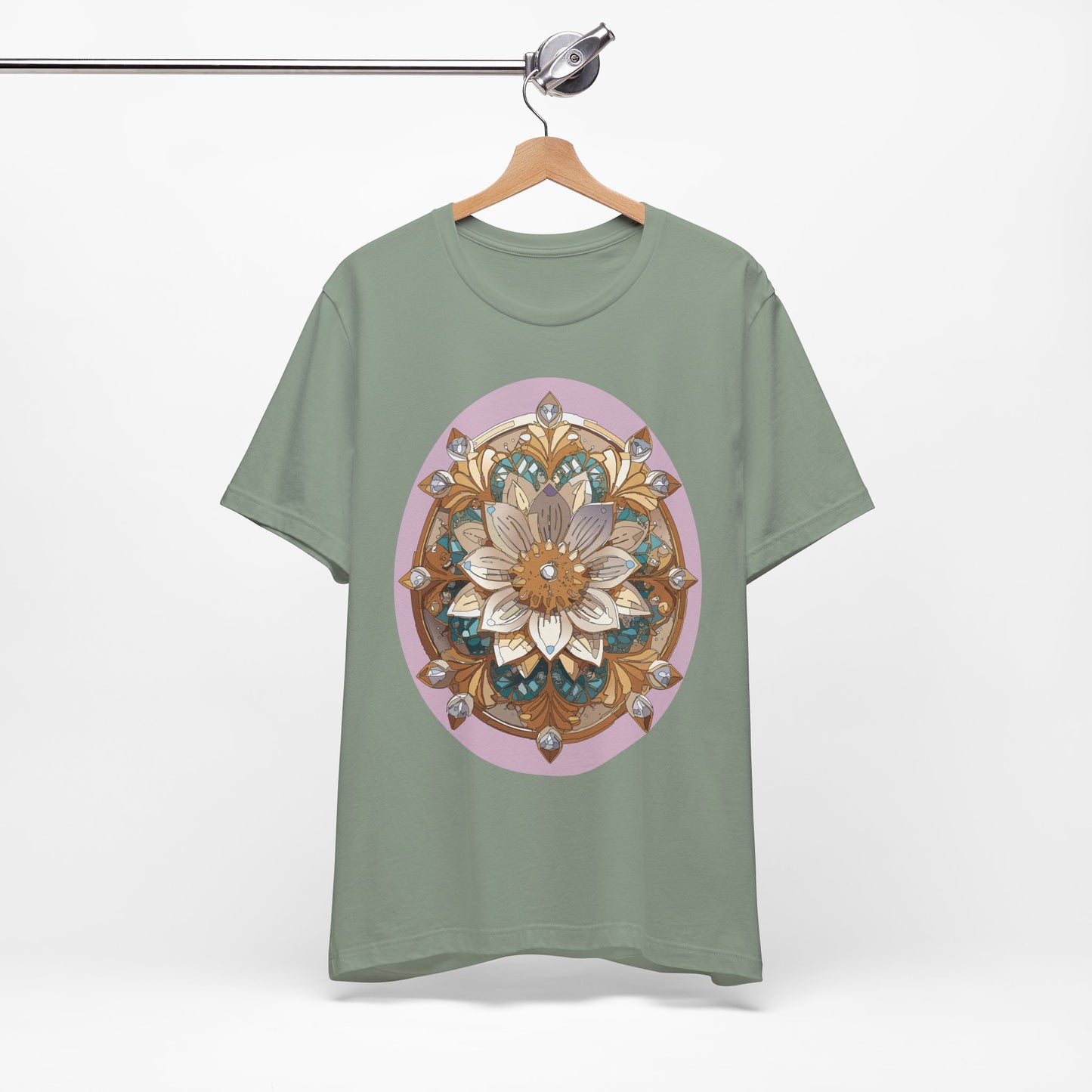Floral Shirt, Flower Shirt, Tee Shirt with Antique Flower
