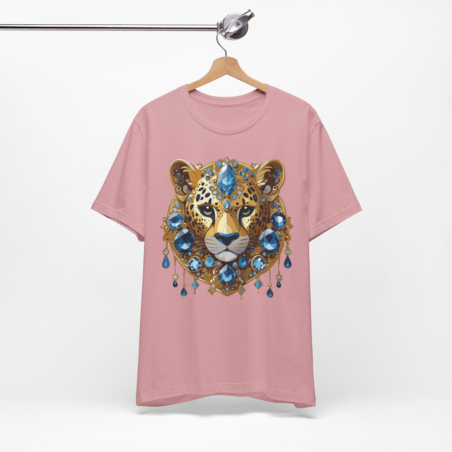 Animal Shirt, Shirt with Animal, Tee Shirt with Gold Animal Medal, Shirt with Antique Animal Medallion
