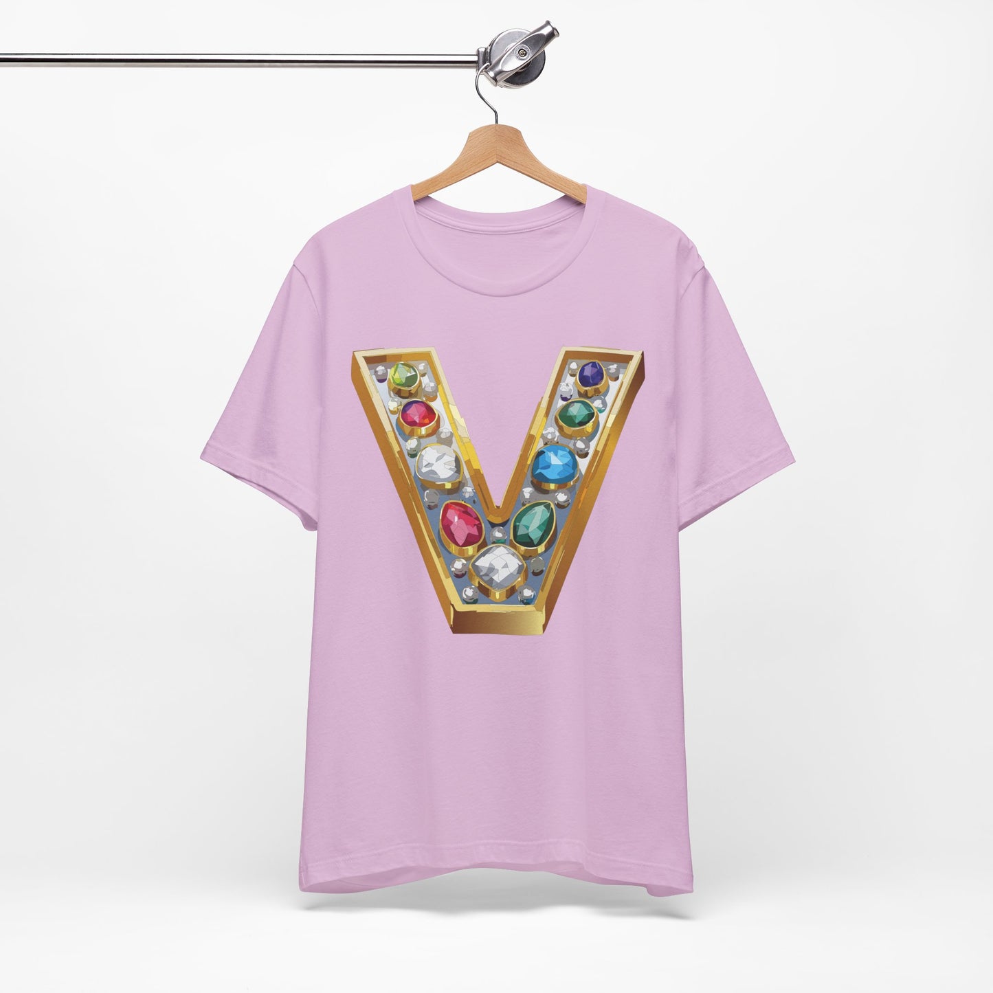 Letter Shirt, Shirt with Letters, Tee Shirt with Gold Letter, Shirt with Antique Letters