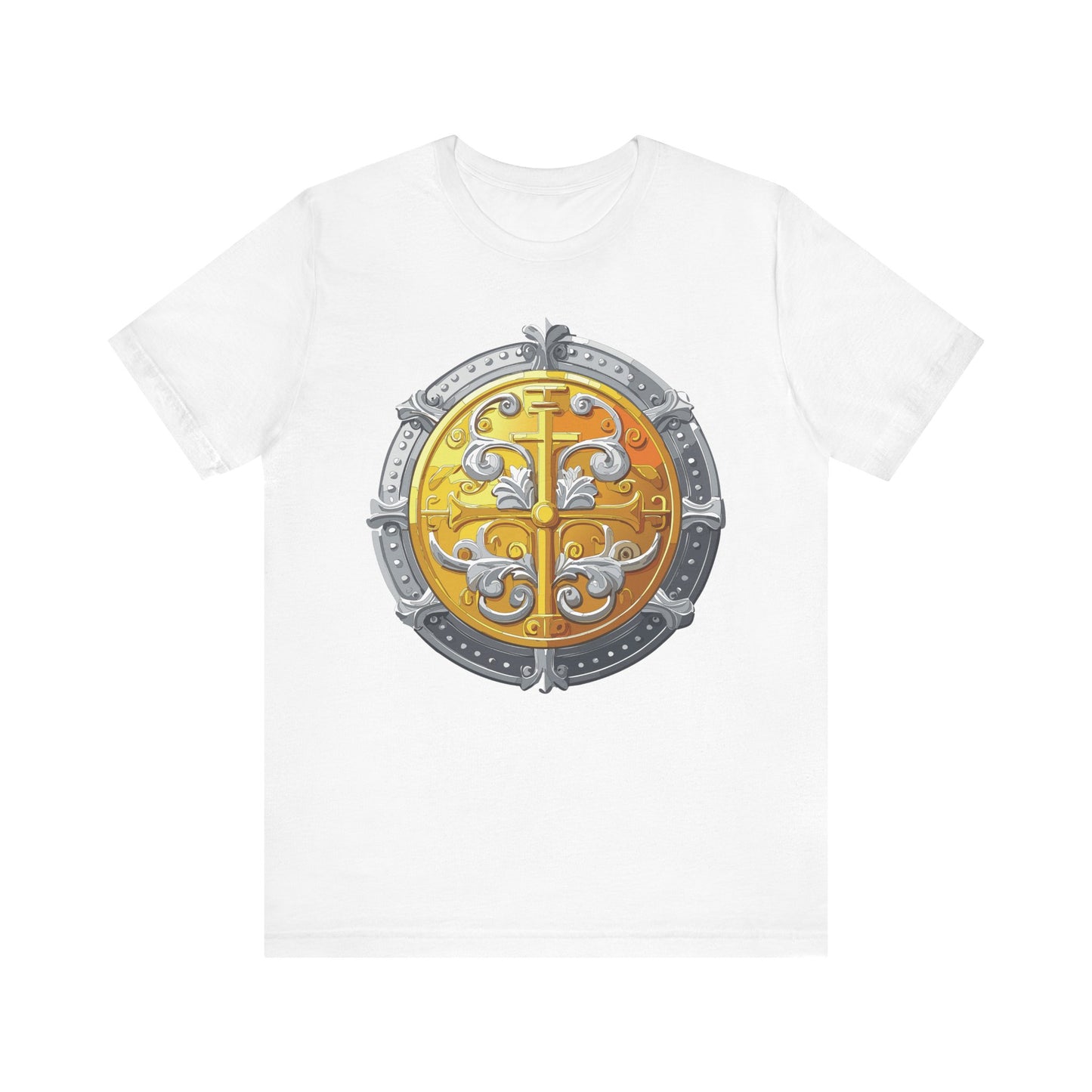 Coin Shirt, Shirt with Coin, Tee Shirt with Gold Coin, Shirt with Antique Coin