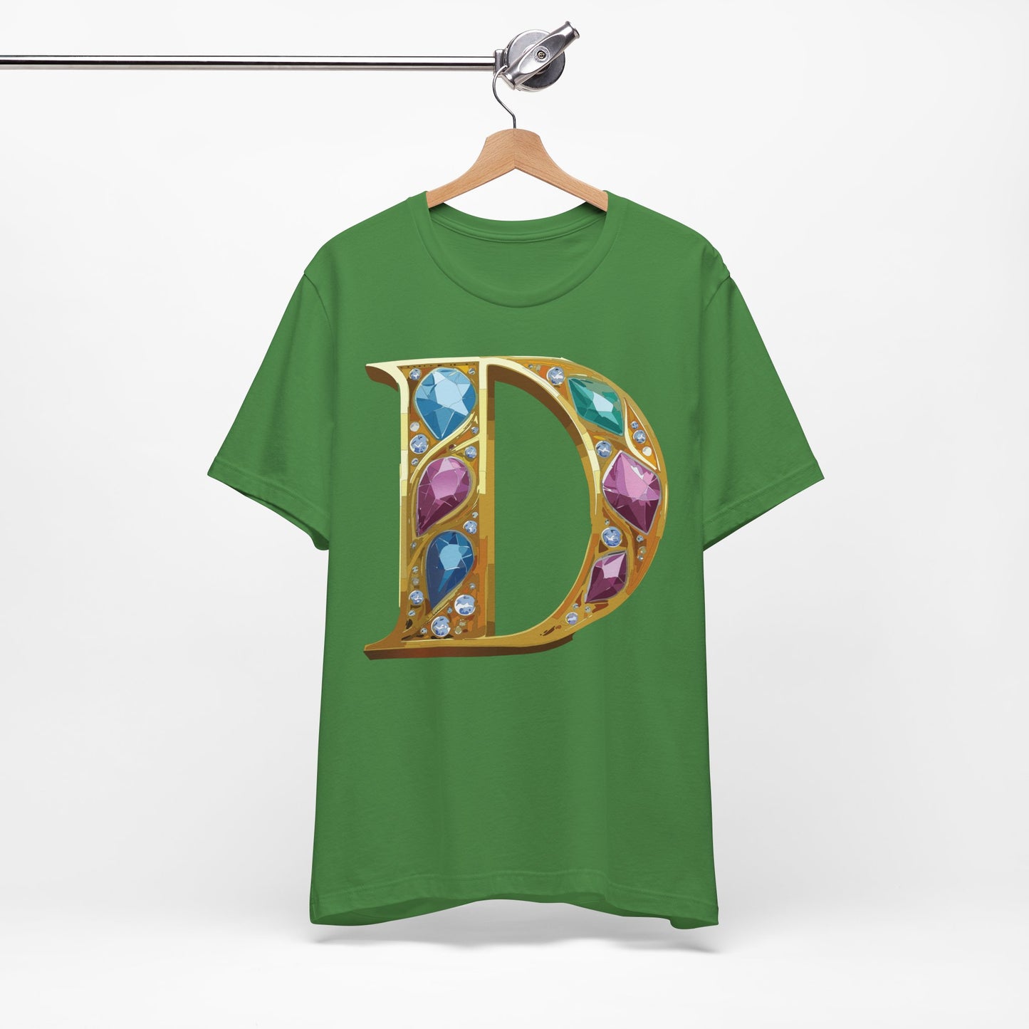 Letter Shirt, Shirt with Letters, Tee Shirt with Gold Letter, Shirt with Antique Letters