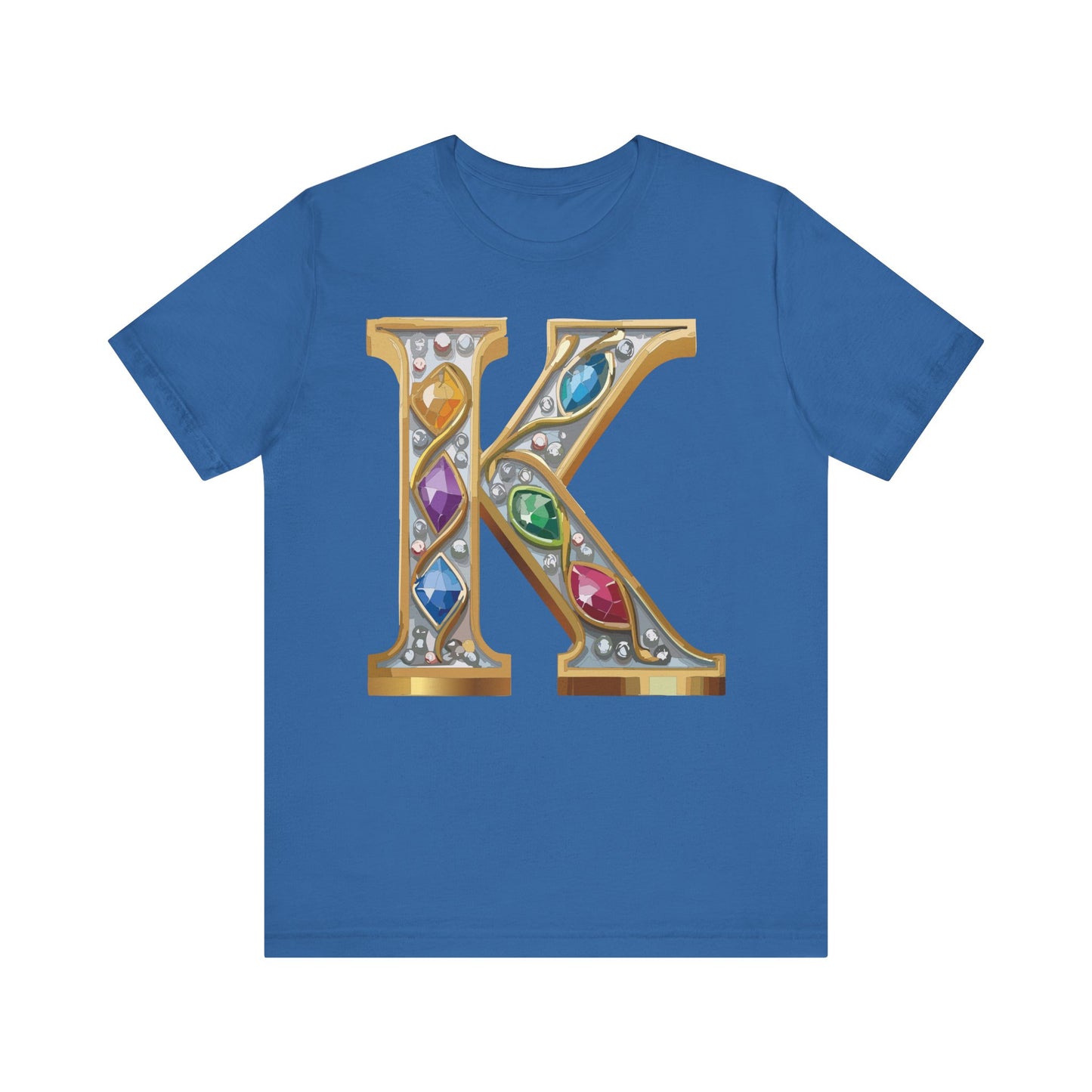 Letter Shirt, Shirt with Letters, Tee Shirt with Gold Letter, Shirt with Antique Letters