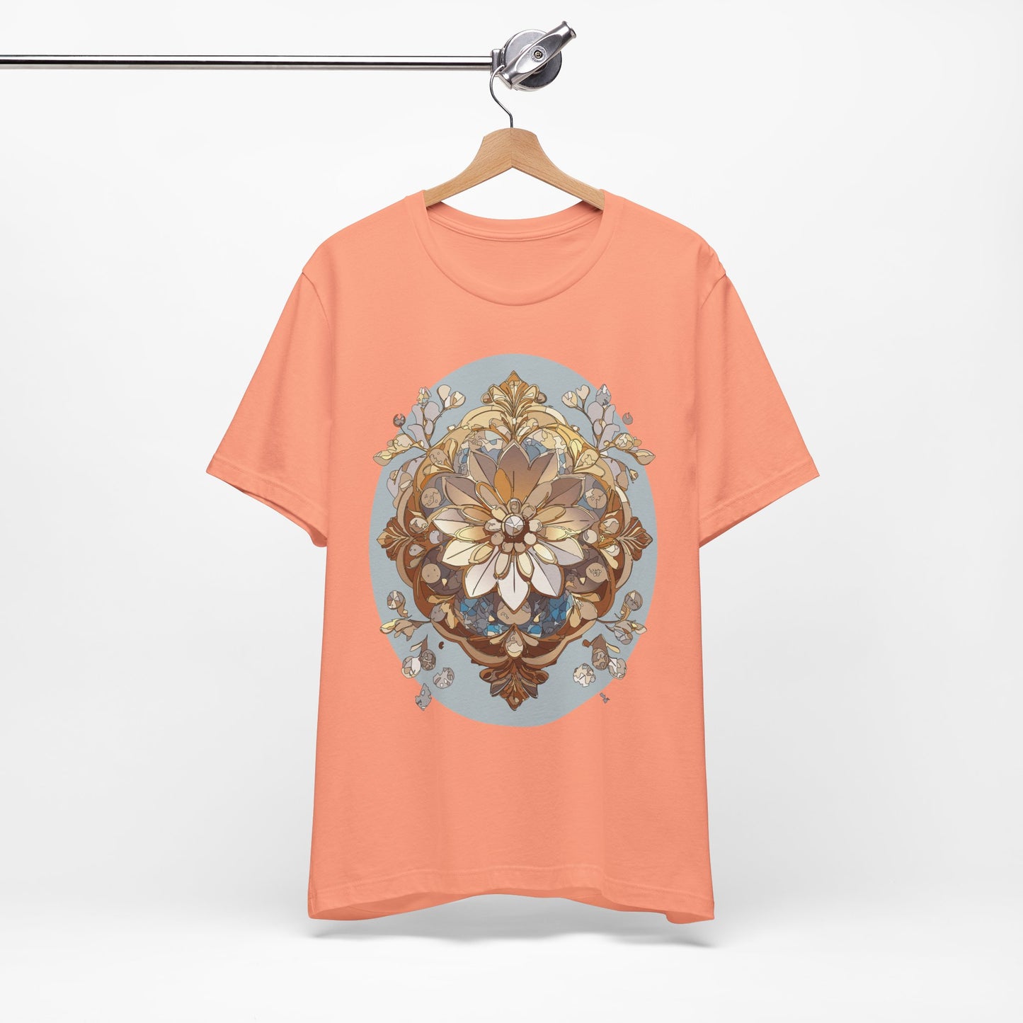 Floral Shirt, Flower Shirt, Tee Shirt with Antique Flower