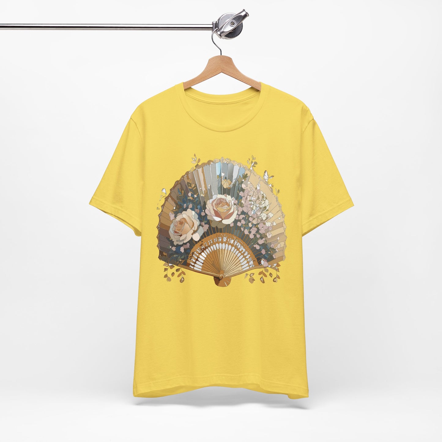 Fan shirt, Shirt with Fan, Tee Shirt with Gold Blower