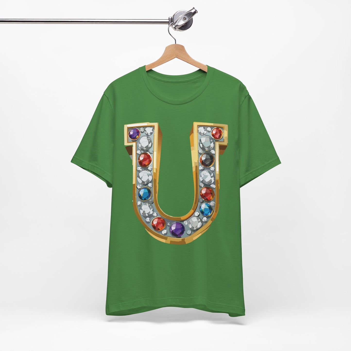 Letter Shirt, Shirt with Letters, Tee Shirt with Gold Letter, Shirt with Antique Letters