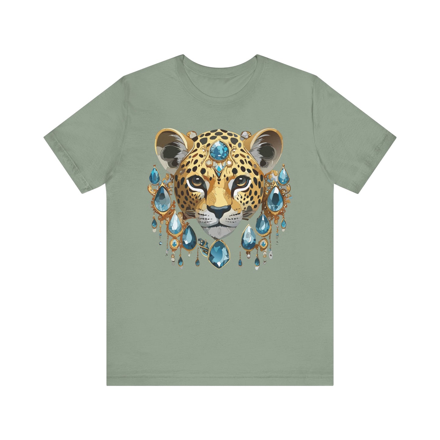 Animal Shirt, Shirt with Animal, Tee Shirt with Gold Animal Medal, Shirt with Antique Animal Medallion
