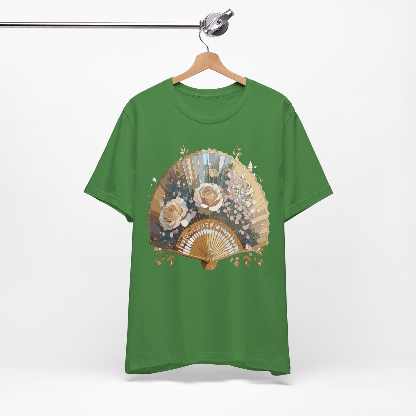 Fan shirt, Shirt with Fan, Tee Shirt with Gold Blower