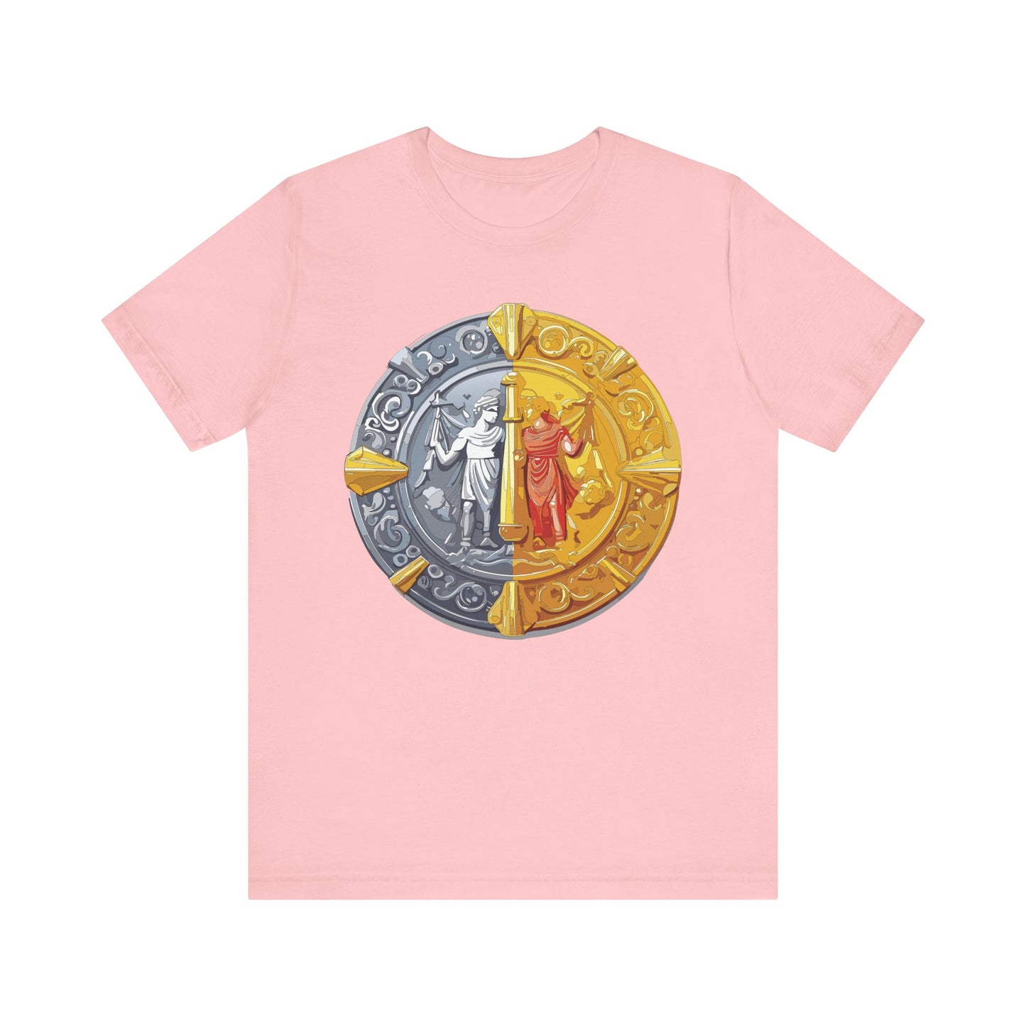 Coin Shirt, Shirt with Coin, Tee Shirt with Gold Coin, Shirt with Antique Coin