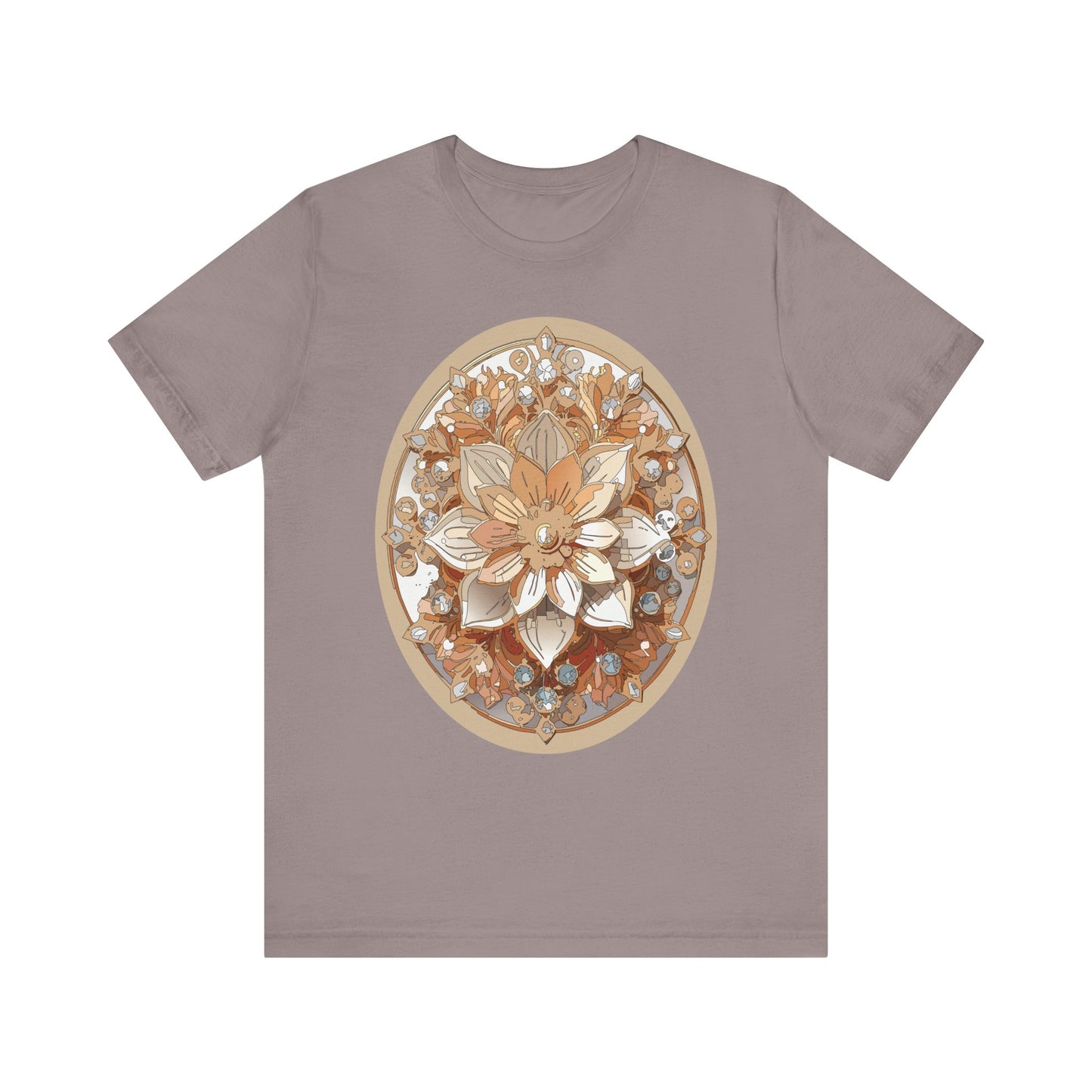 Floral Shirt, Flower Shirt, Tee Shirt with Antique Flower