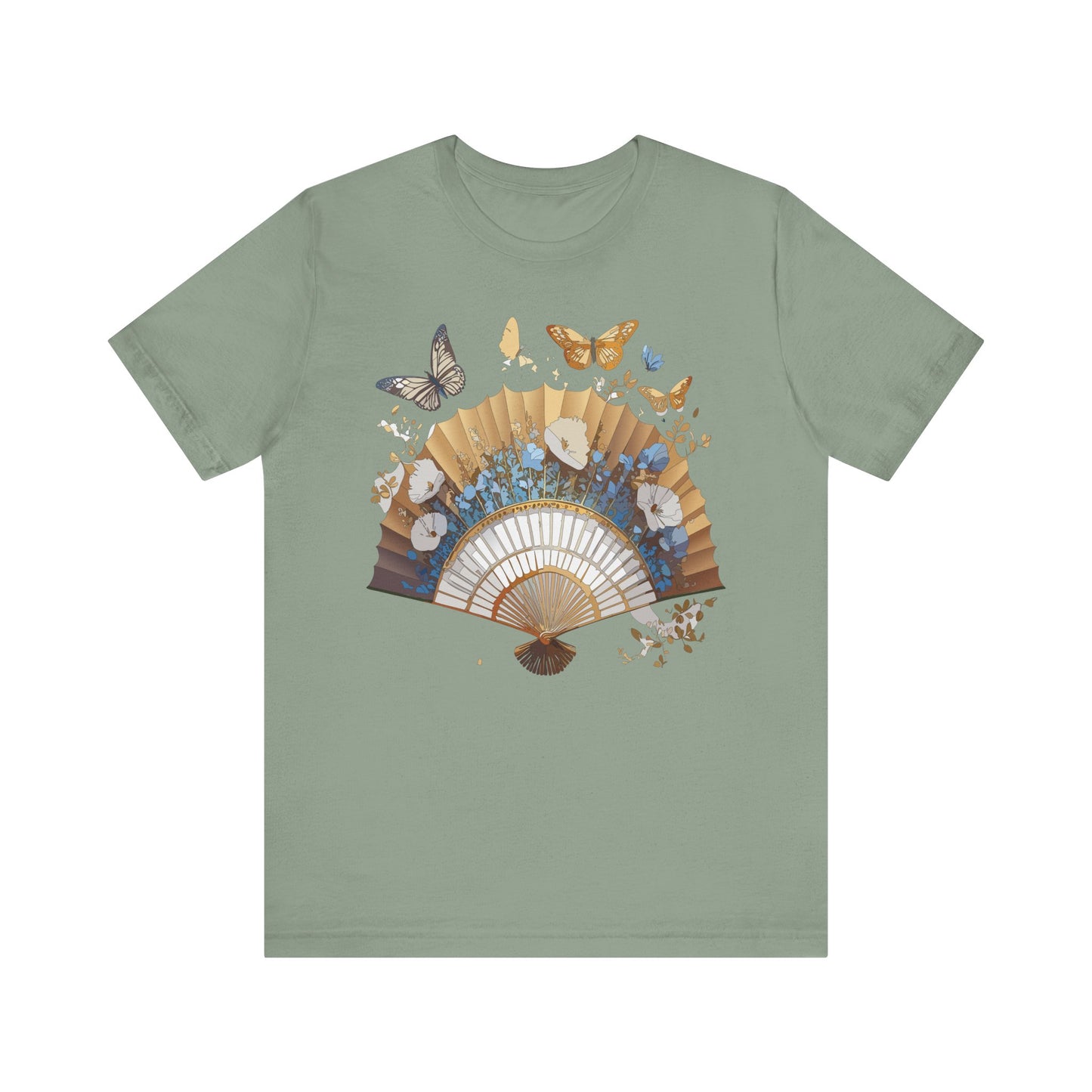 Fan shirt, Shirt with Fan, Tee Shirt with Gold Blower