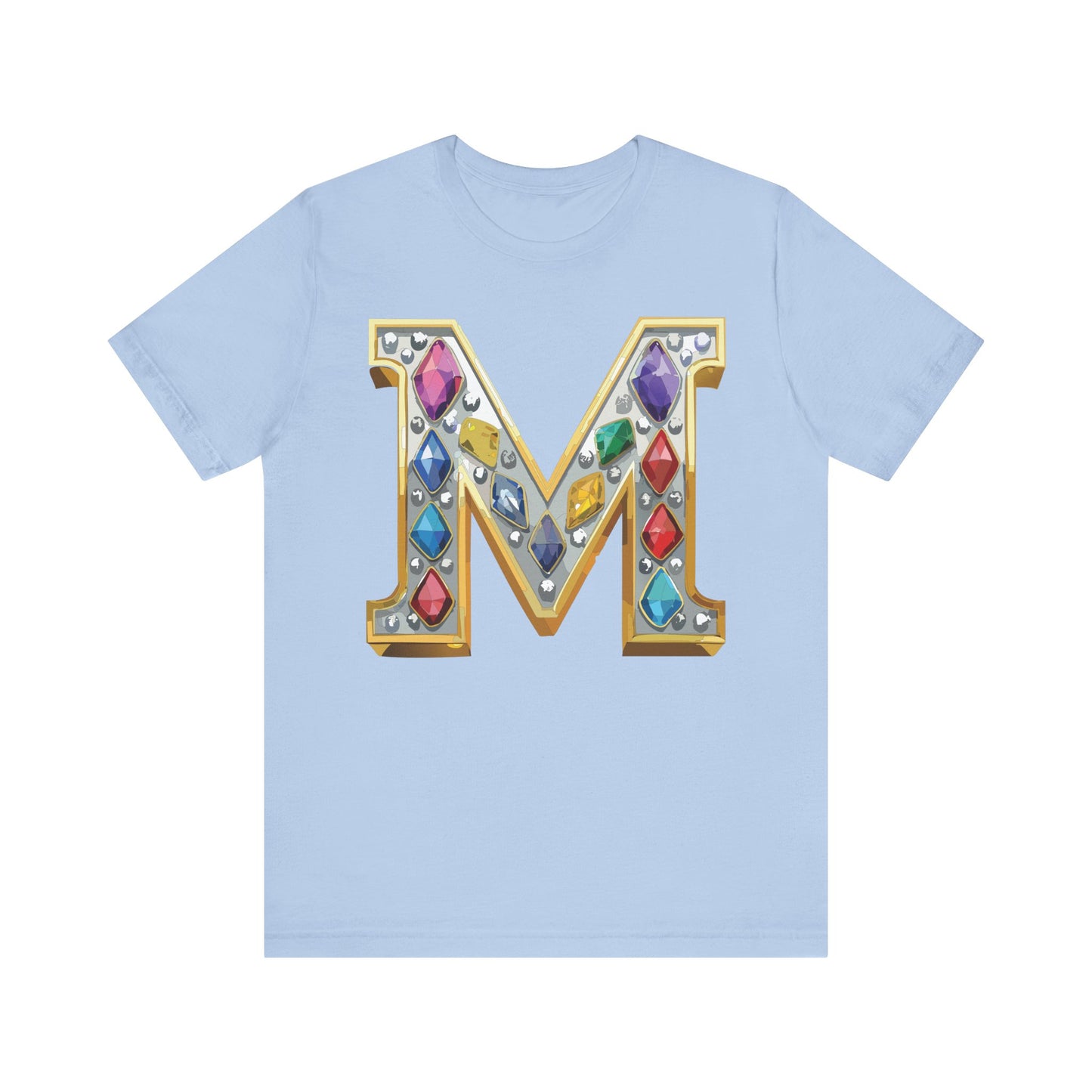 Letter Shirt, Shirt with Letters, Tee Shirt with Gold Letter, Shirt with Antique Letters