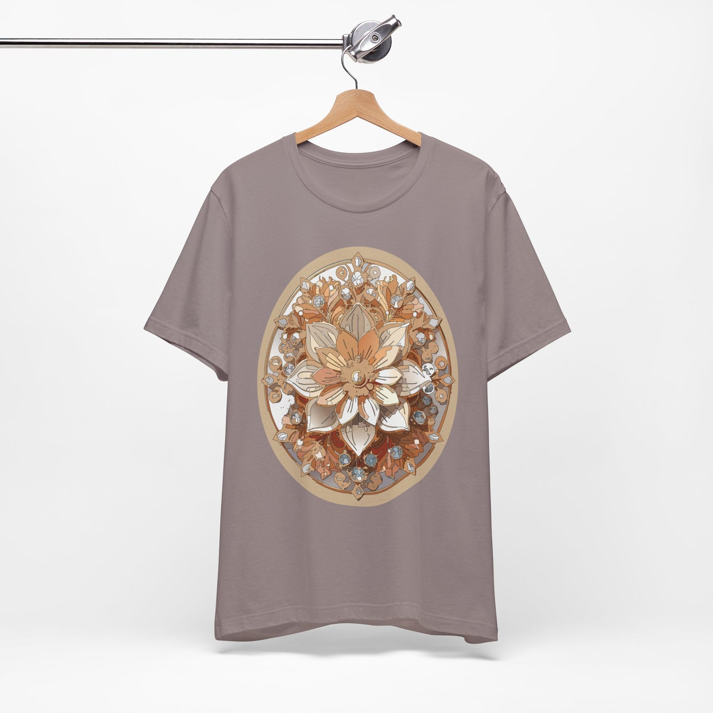Floral Shirt, Flower Shirt, Tee Shirt with Antique Flower