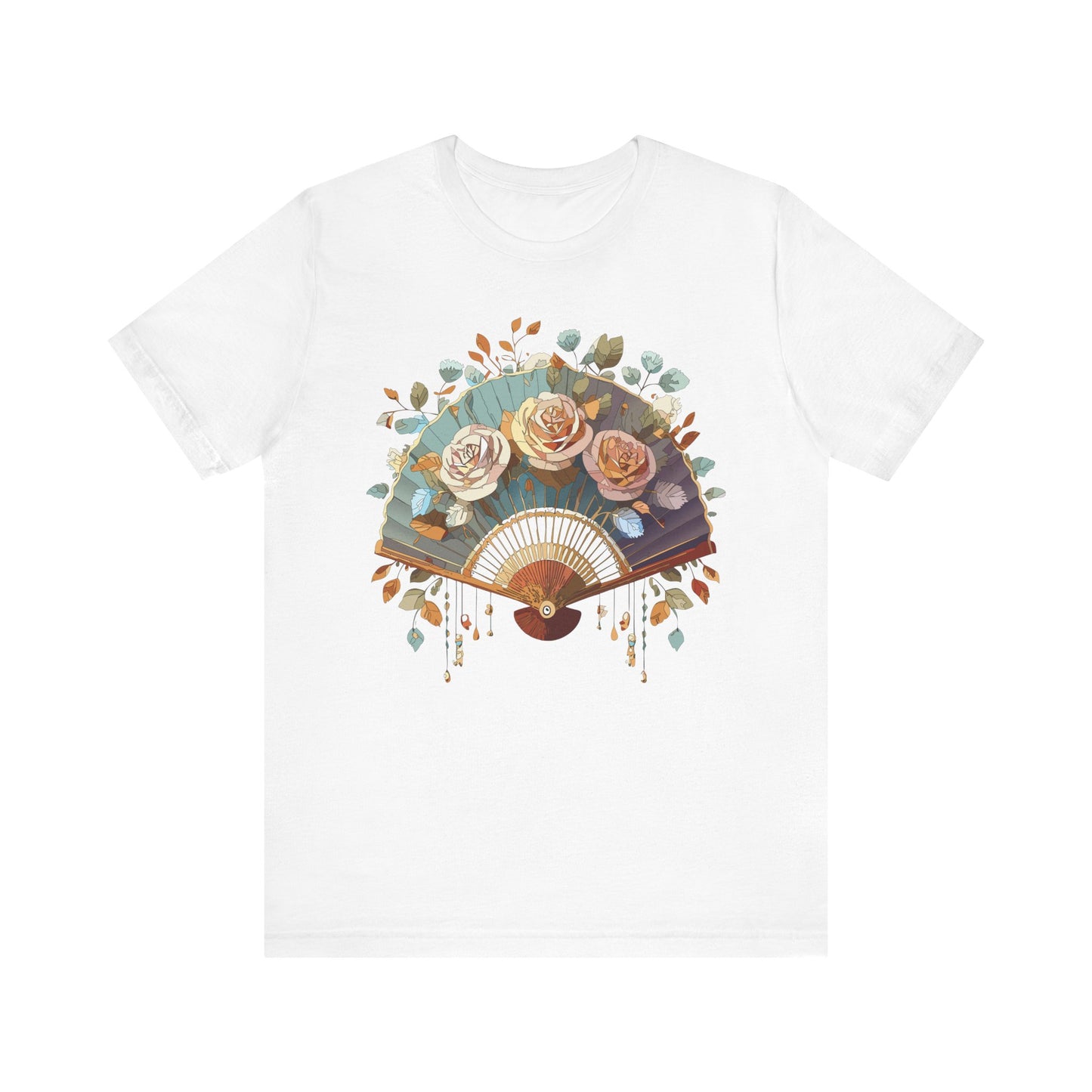 Fan shirt, Shirt with Fan, Tee Shirt with Gold Blower