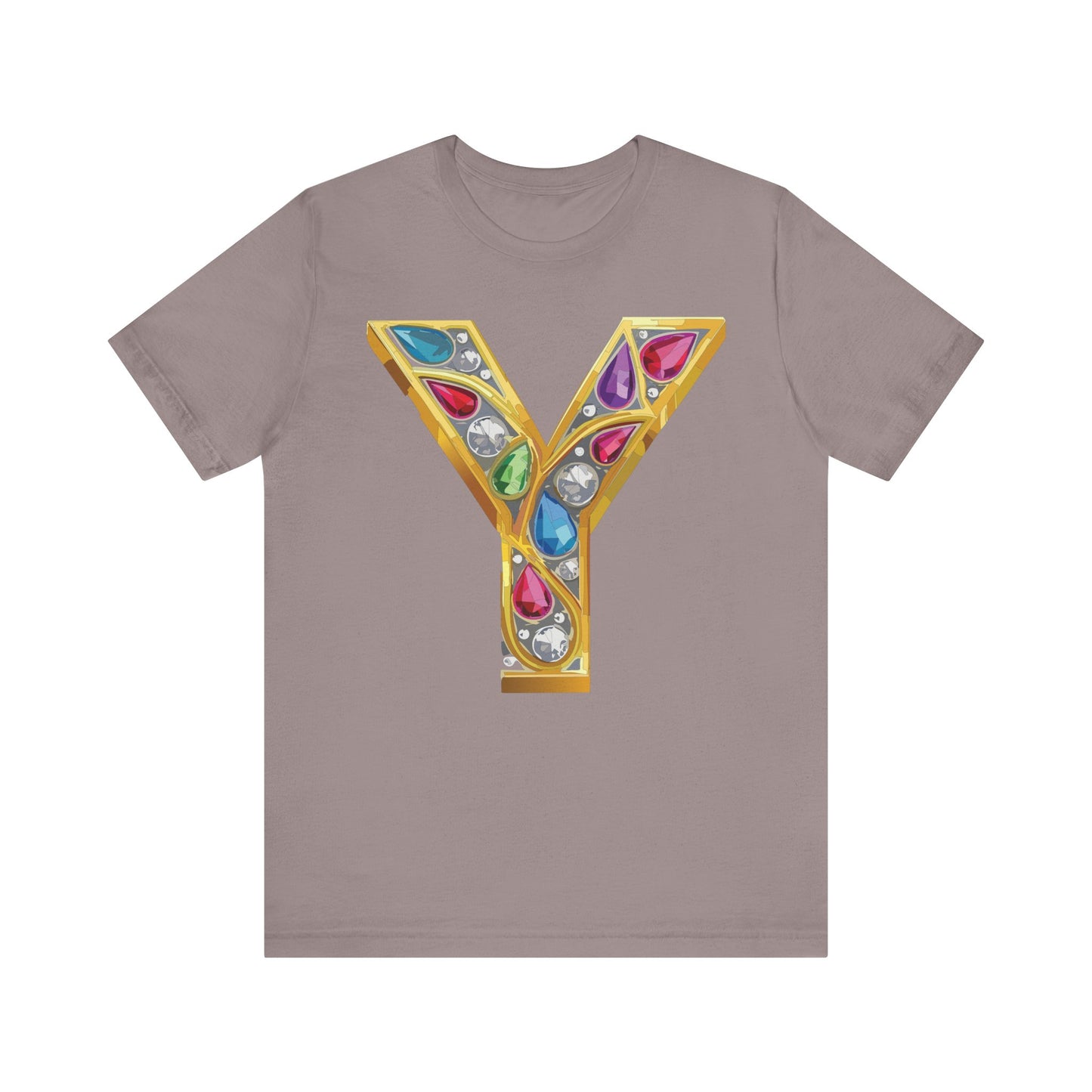 Letter Shirt, Shirt with Letters, Tee Shirt with Gold Letter, Shirt with Antique Letters
