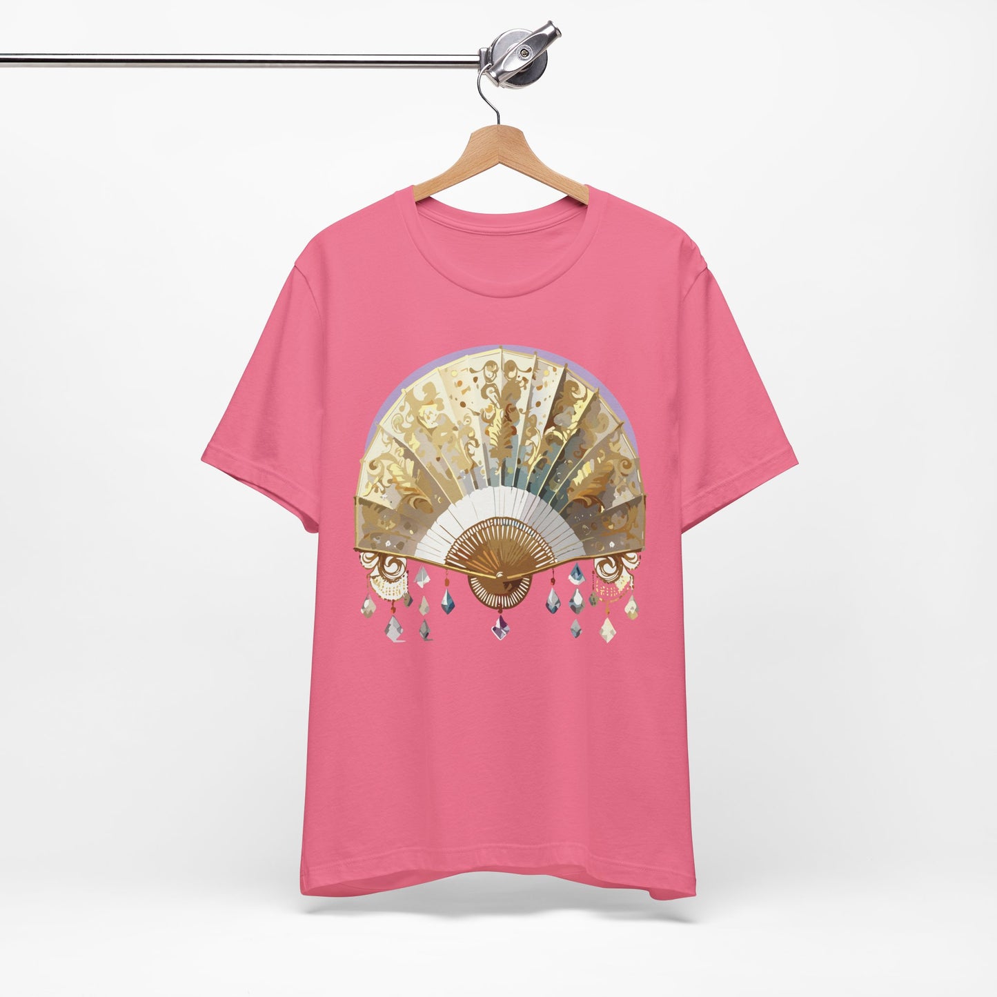 Fan shirt, Shirt with Fan, Tee Shirt with Gold Blower