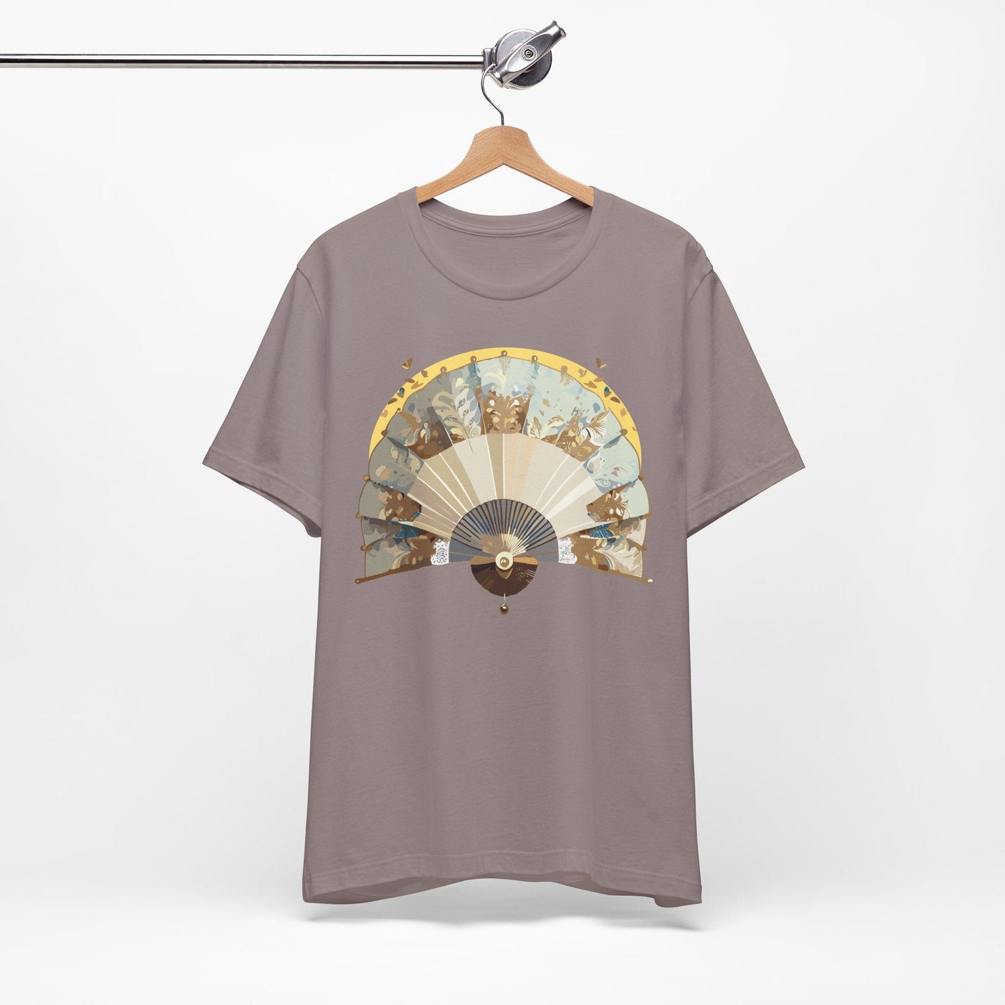 Fan shirt, Shirt with Fan, Tee Shirt with Gold Blower