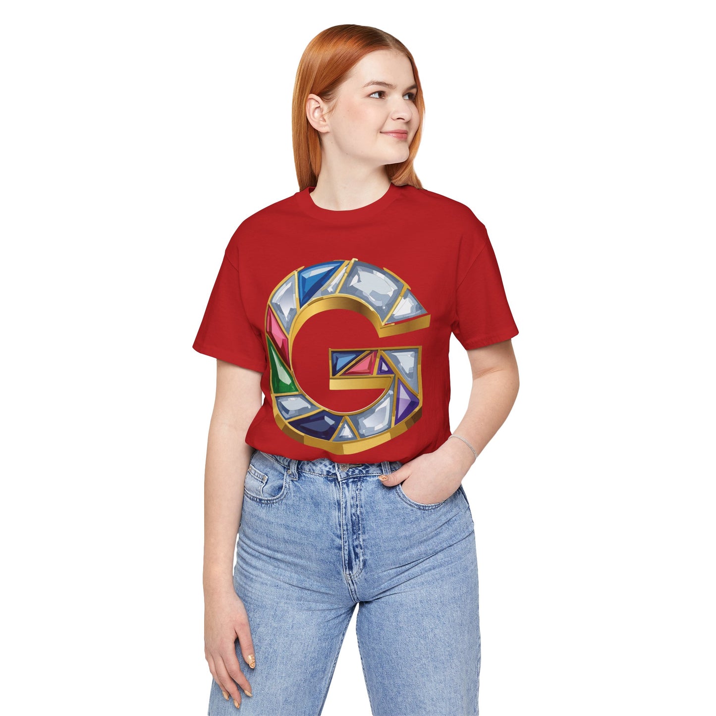 Letter Shirt, Shirt with Letters, Tee Shirt with Gold Letter, Shirt with Antique Letters
