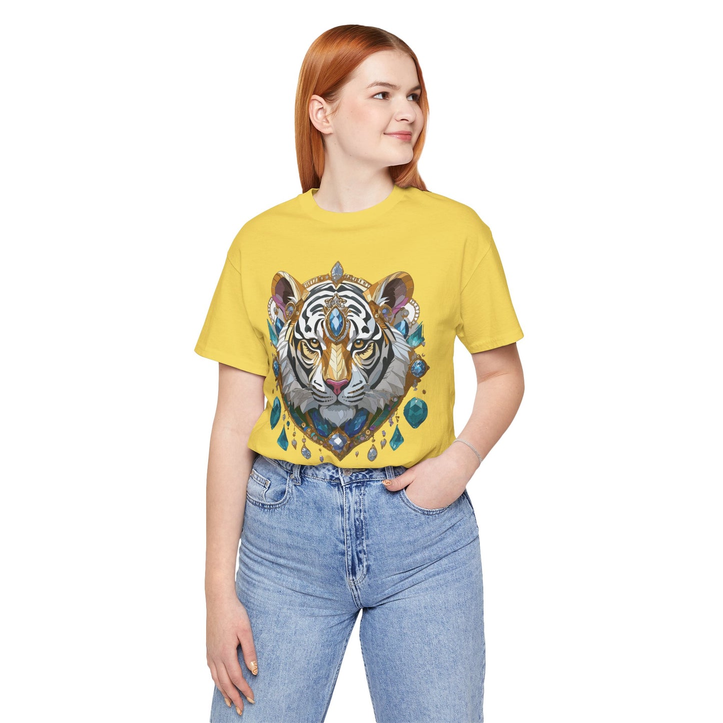 Animal Shirt, Shirt with Animal, Tee Shirt with Gold Animal Medal, Shirt with Antique Animal Medallion