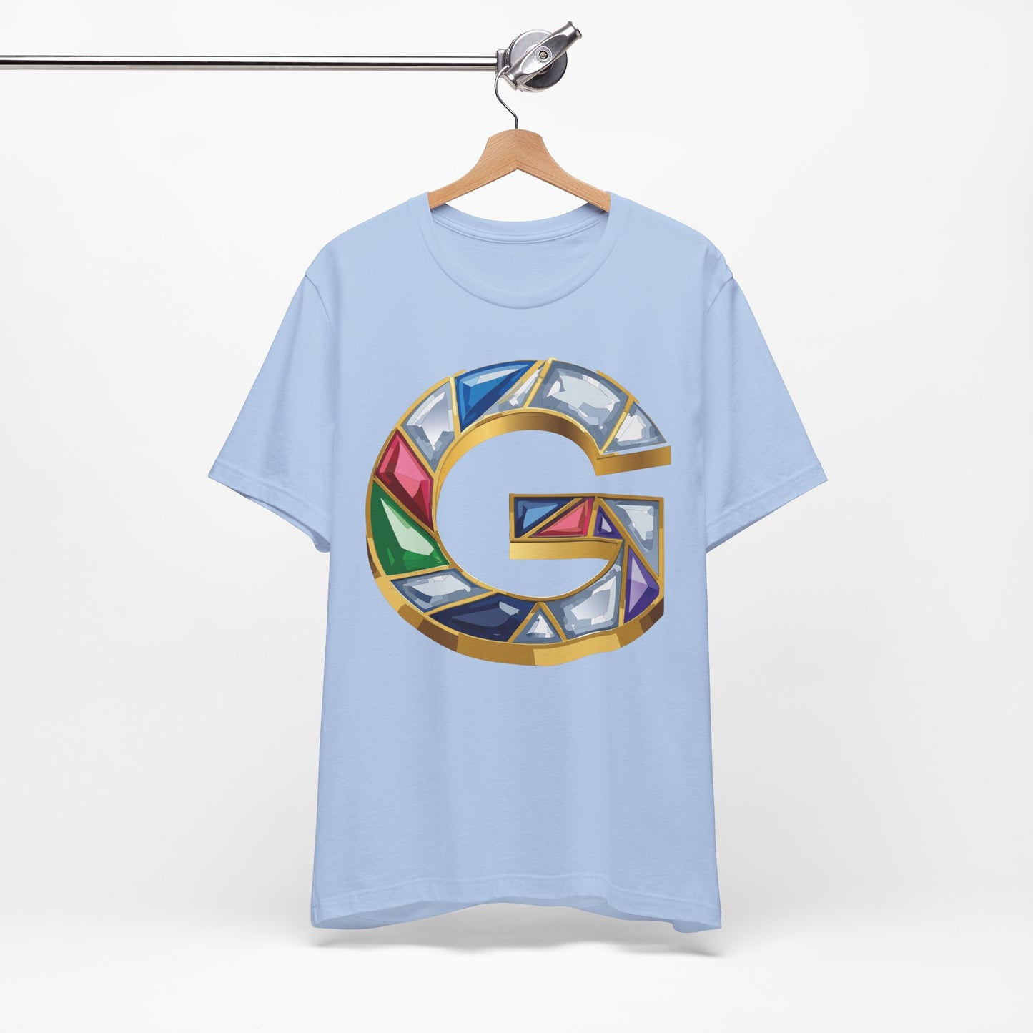 Letter Shirt, Shirt with Letters, Tee Shirt with Gold Letter, Shirt with Antique Letters
