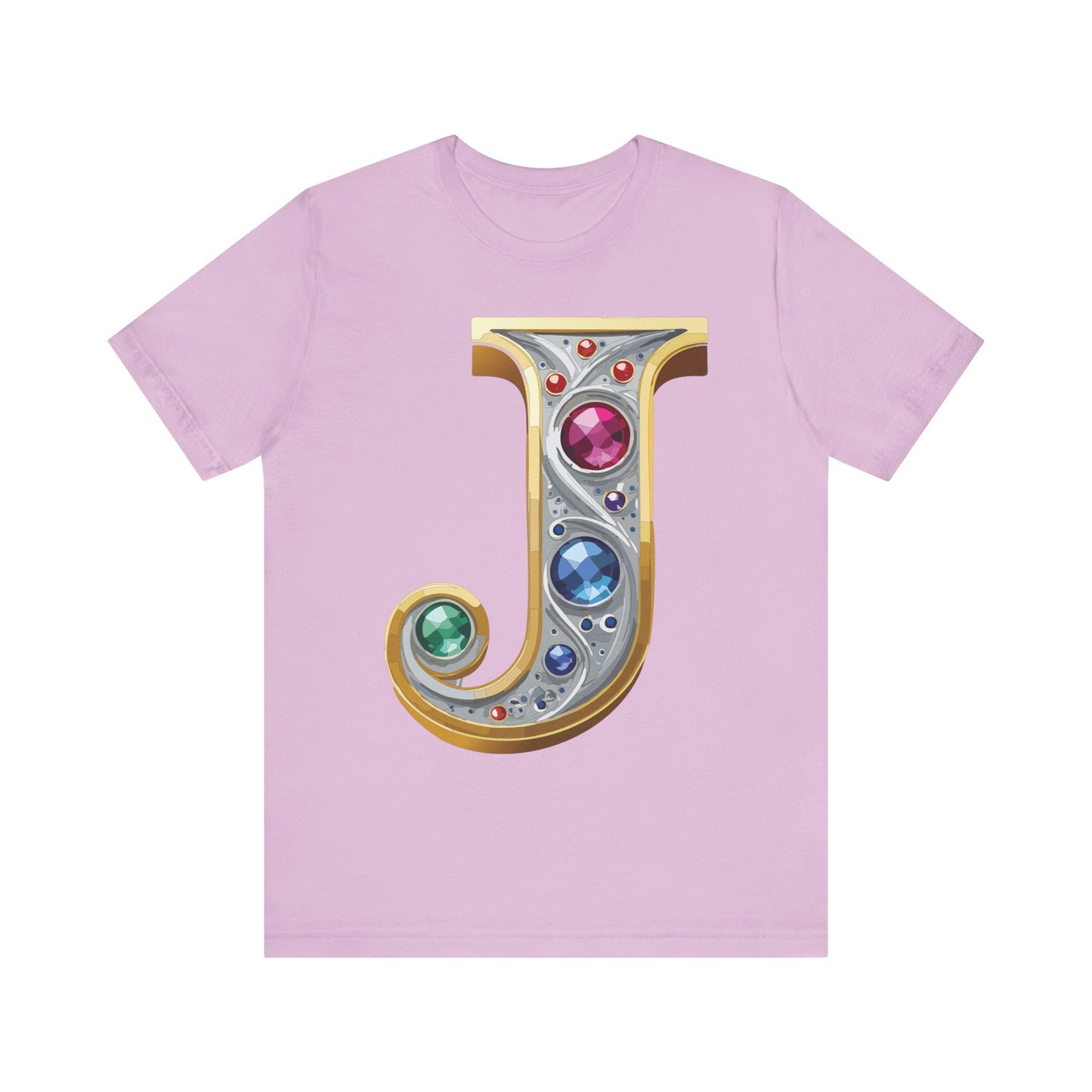 Letter Shirt, Shirt with Letters, Tee Shirt with Gold Letter, Shirt with Antique Letters