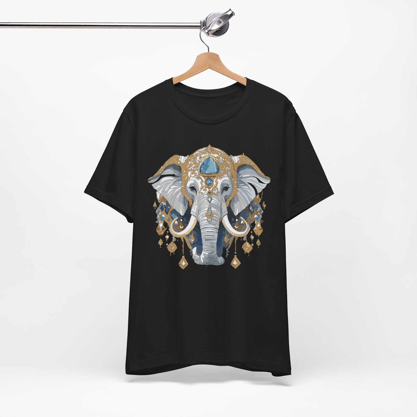 Animal Shirt, Shirt with Animal, Tee Shirt with Gold Animal Medal, Shirt with Antique Animal Medallion