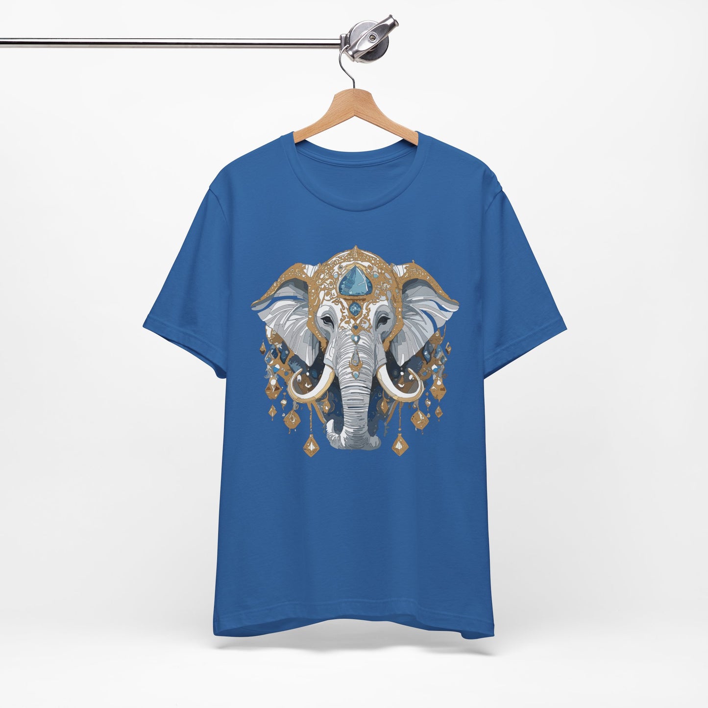 Animal Shirt, Shirt with Animal, Tee Shirt with Gold Animal Medal, Shirt with Antique Animal Medallion