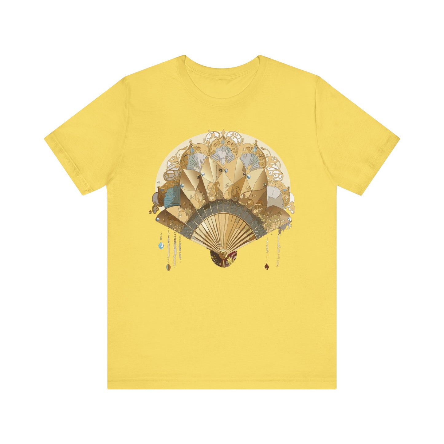 Fan shirt, Shirt with Fan, Tee Shirt with Gold Blower