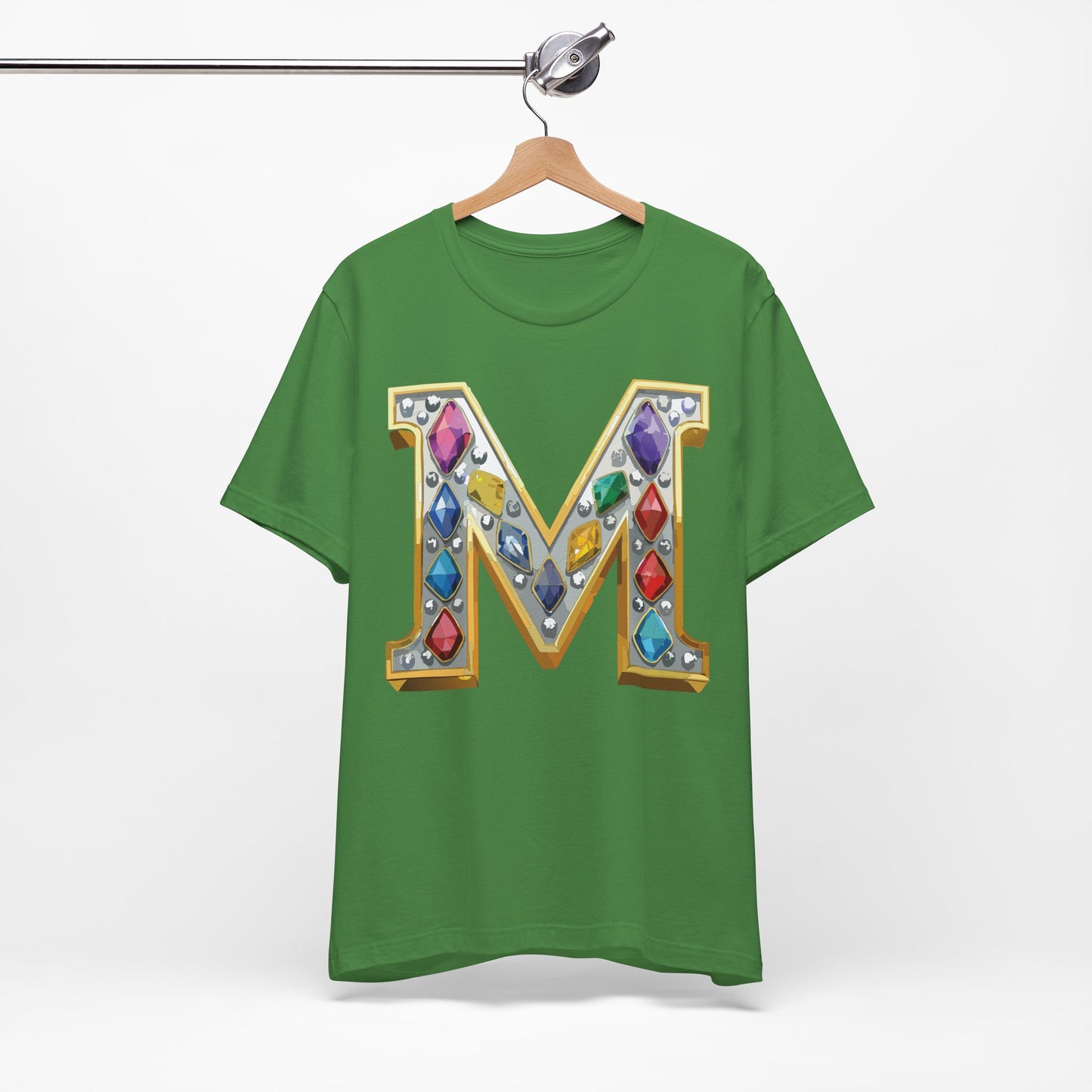 Letter Shirt, Shirt with Letters, Tee Shirt with Gold Letter, Shirt with Antique Letters