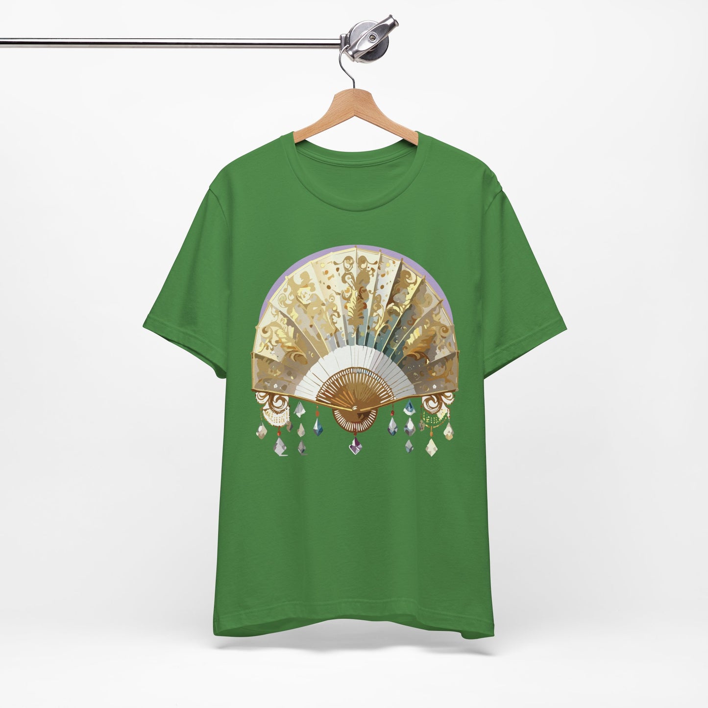 Fan shirt, Shirt with Fan, Tee Shirt with Gold Blower