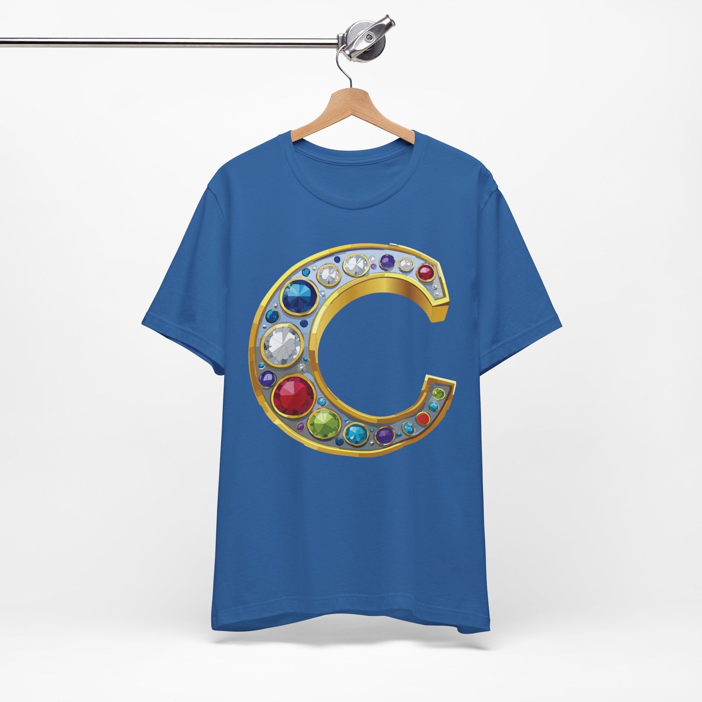 Letter Shirt, Shirt with Letters, Tee Shirt with Gold Letter, Shirt with Antique Letters