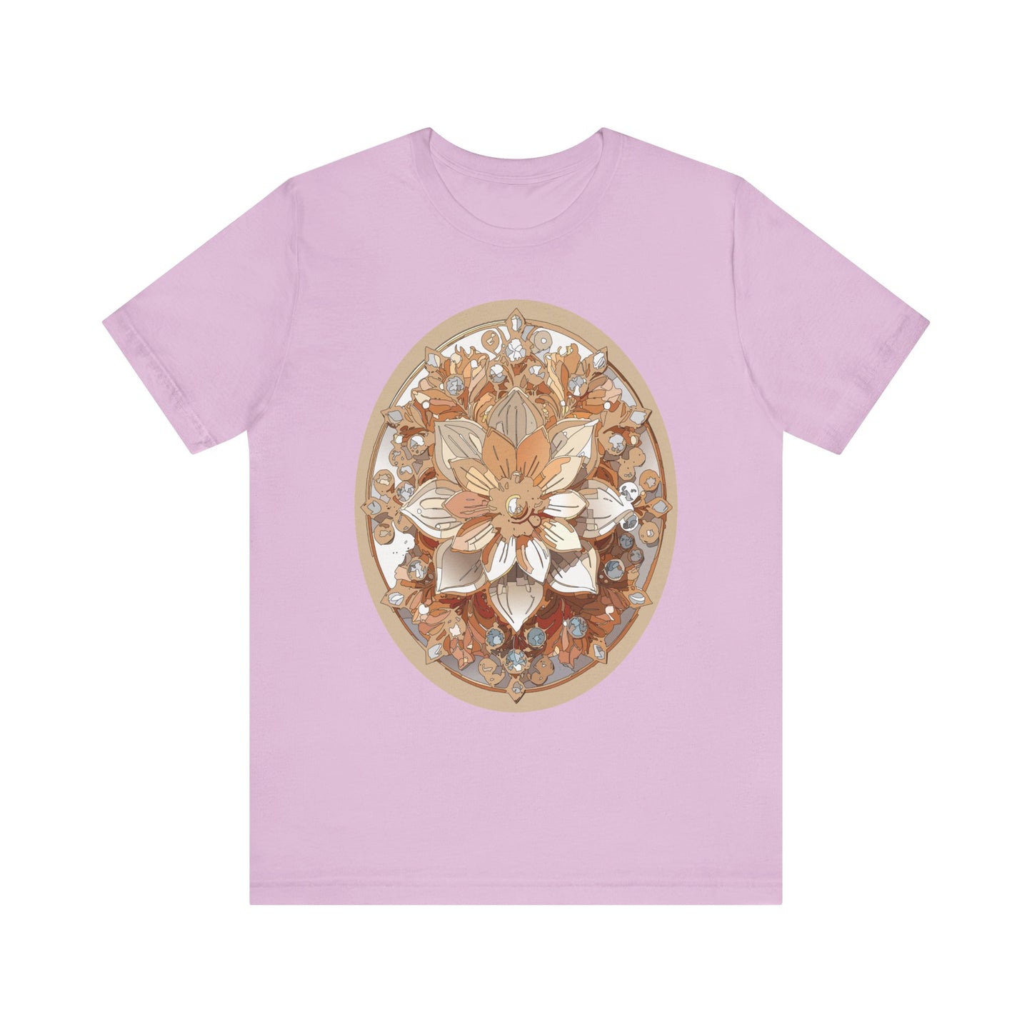 Floral Shirt, Flower Shirt, Tee Shirt with Antique Flower