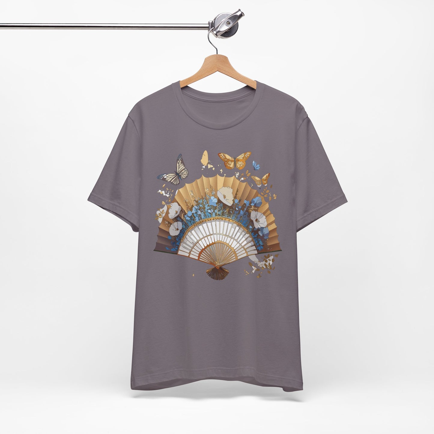 Fan shirt, Shirt with Fan, Tee Shirt with Gold Blower