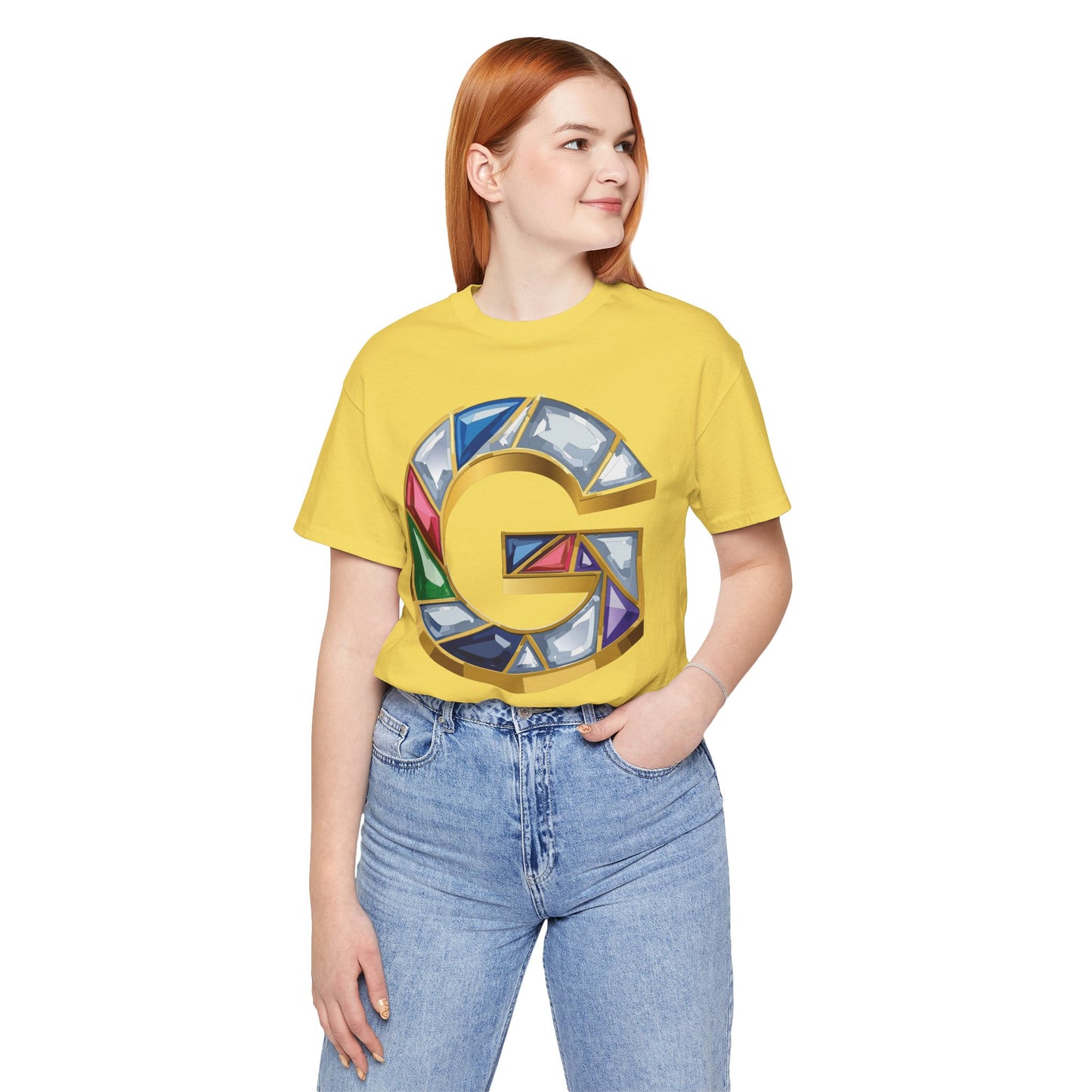 Letter Shirt, Shirt with Letters, Tee Shirt with Gold Letter, Shirt with Antique Letters