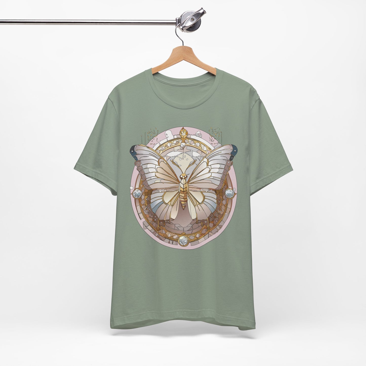 Butterfly Shirt, Shirt with Butterfly, Tee Shirt with Antique Butterfly