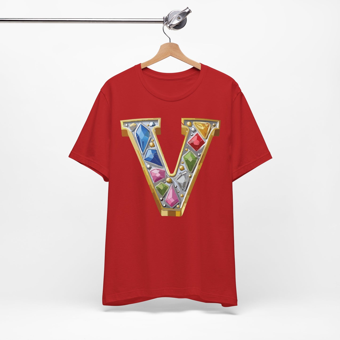 Letter Shirt, Shirt with Letters, Tee Shirt with Gold Letter, Shirt with Antique Letters