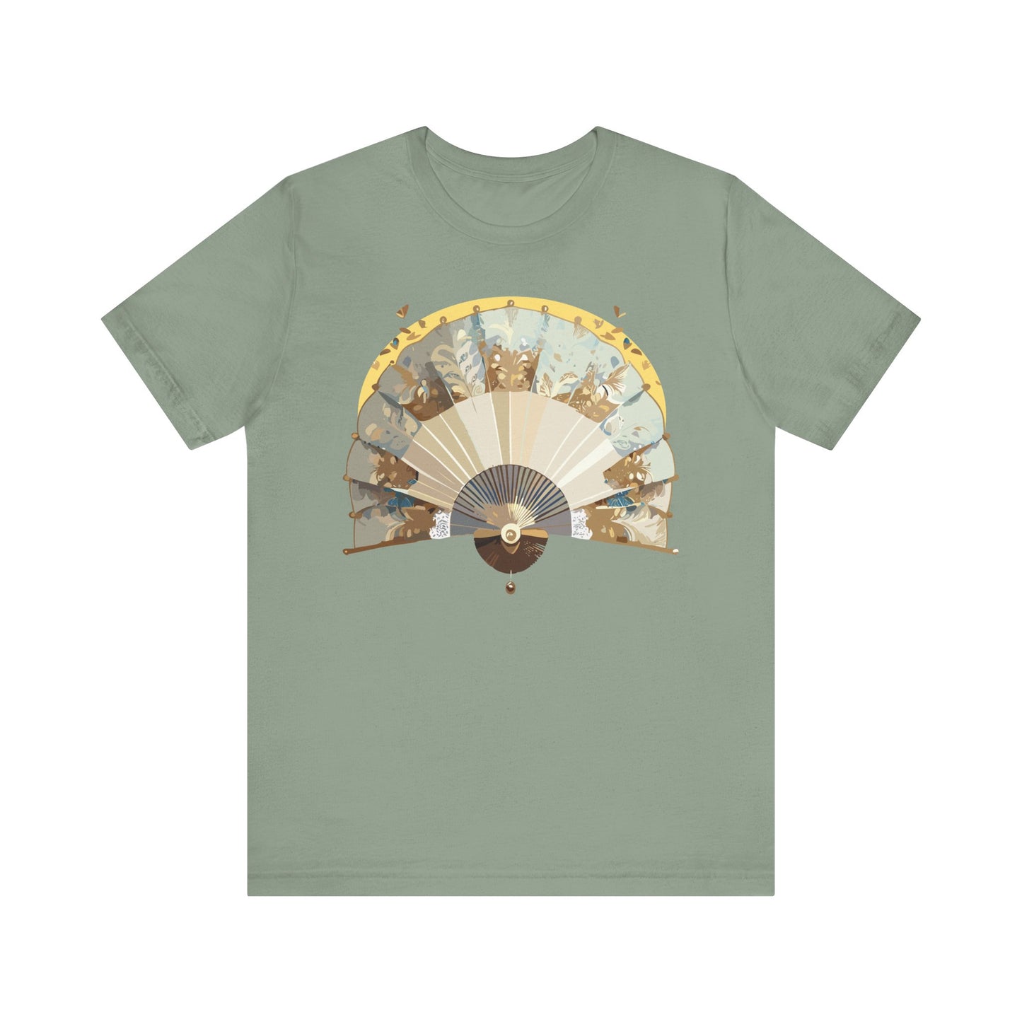 Fan shirt, Shirt with Fan, Tee Shirt with Gold Blower