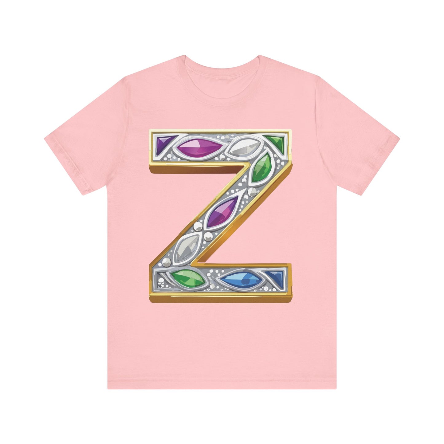 Letter Shirt, Shirt with Letters, Tee Shirt with Gold Letter, Shirt with Antique Letters