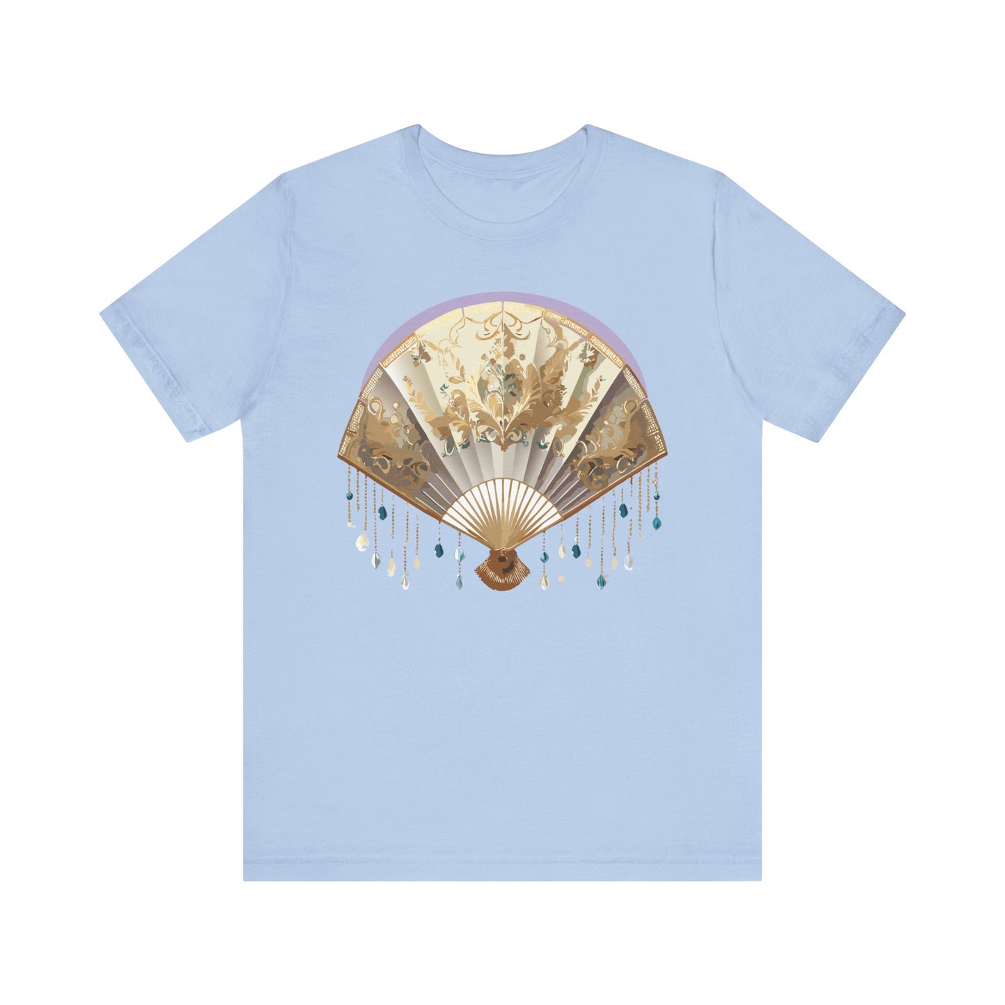 Fan shirt, Shirt with Fan, Tee Shirt with Gold Blower