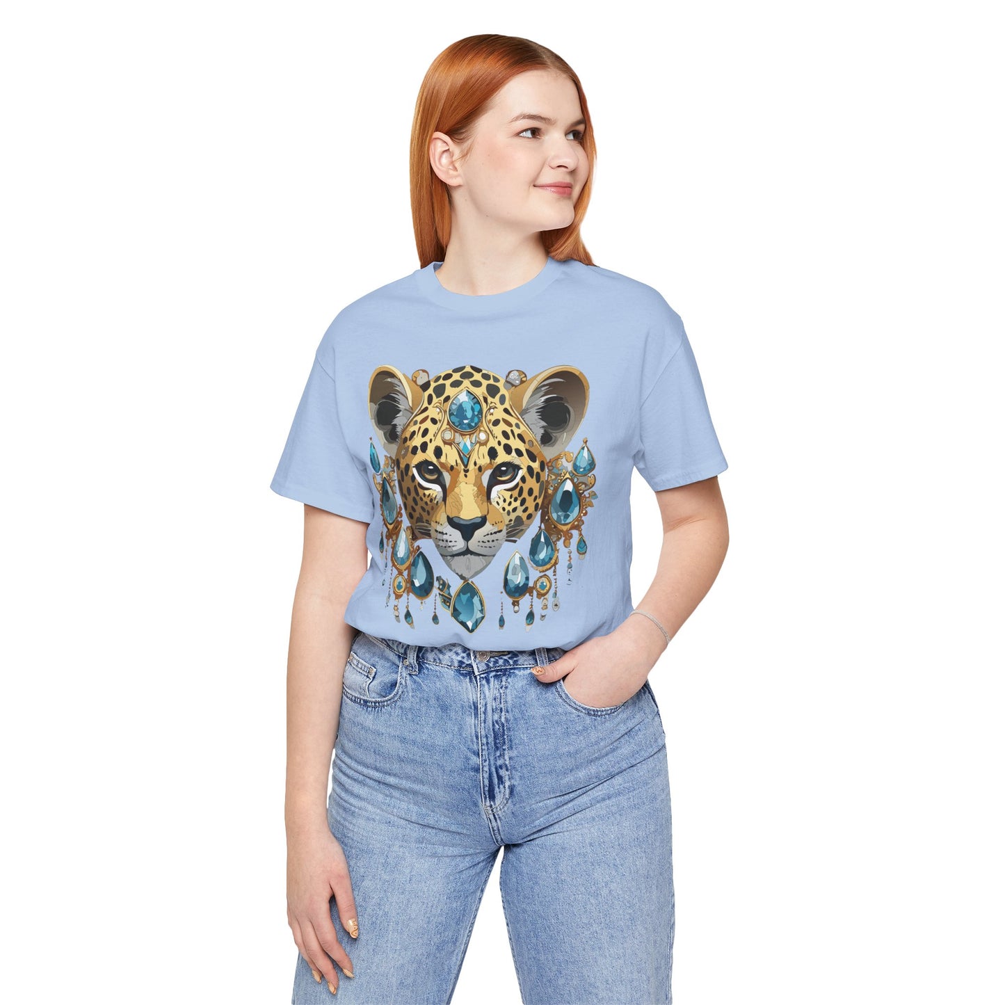 Animal Shirt, Shirt with Animal, Tee Shirt with Gold Animal Medal, Shirt with Antique Animal Medallion