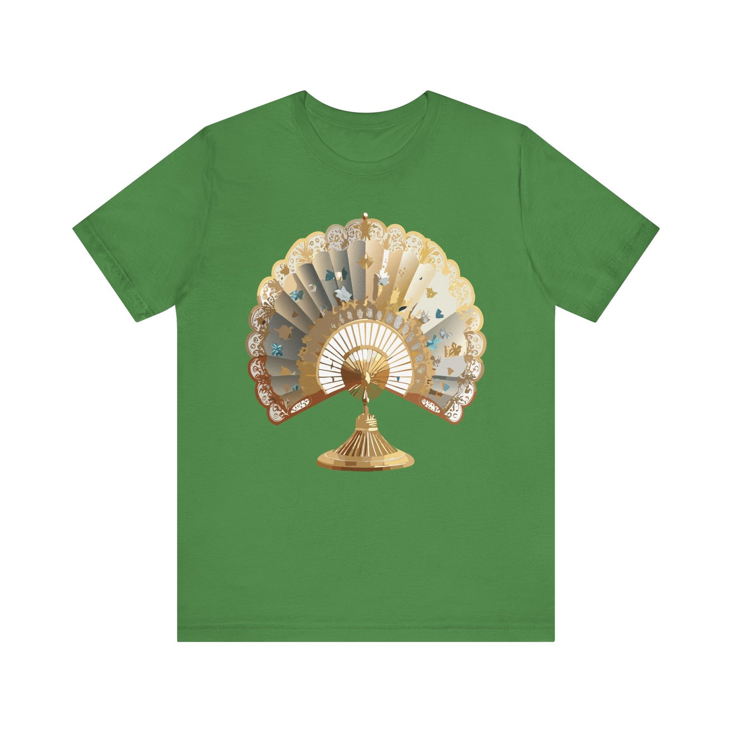 Fan shirt, Shirt with Fan, Tee Shirt with Gold Blower