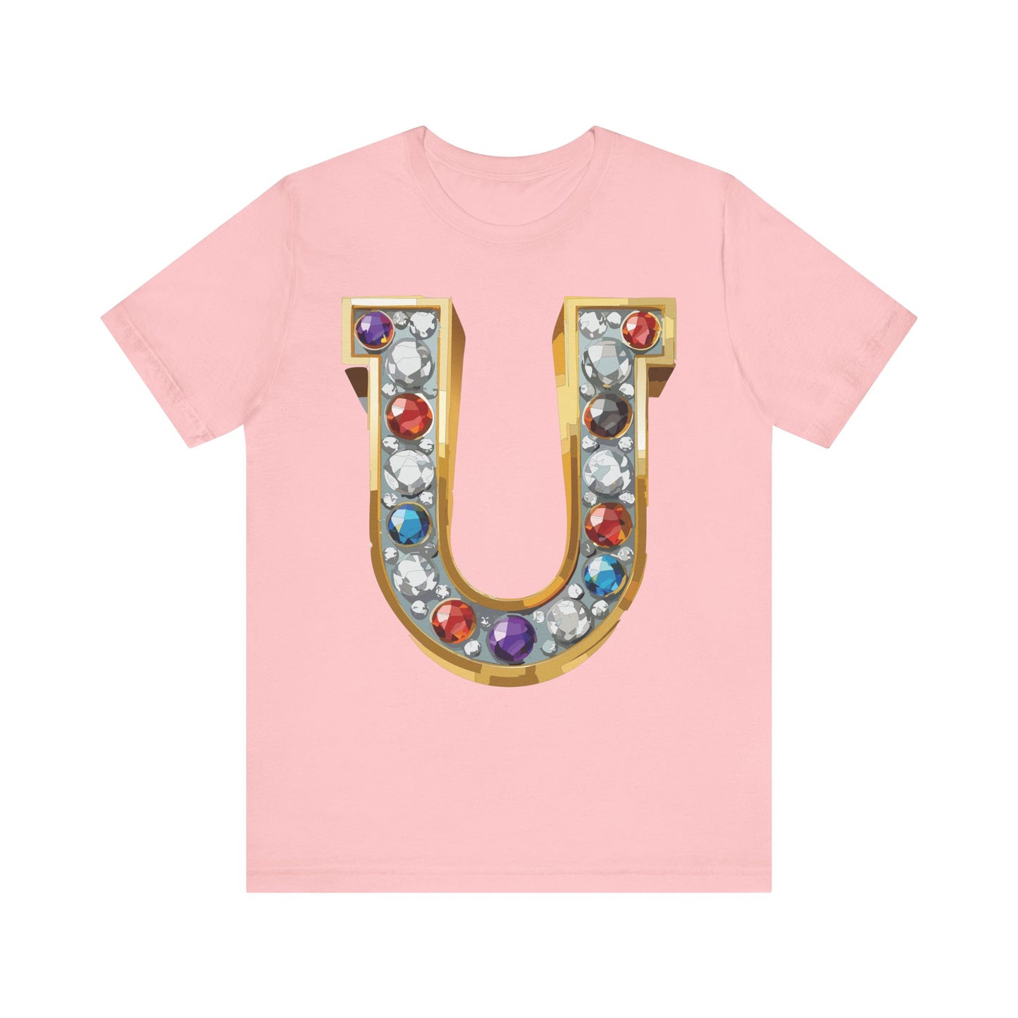 Letter Shirt, Shirt with Letters, Tee Shirt with Gold Letter, Shirt with Antique Letters